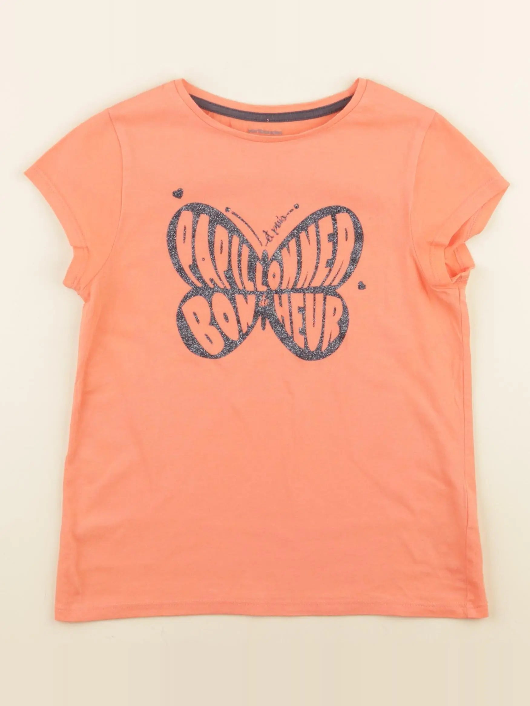 Vertbaudet - tee-shirt orange - 8 ans