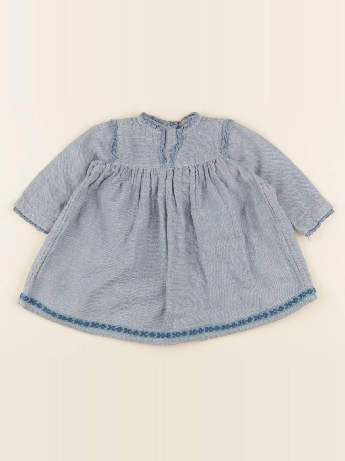 Arsène et les pipelettes - robe bleu - 6 mois