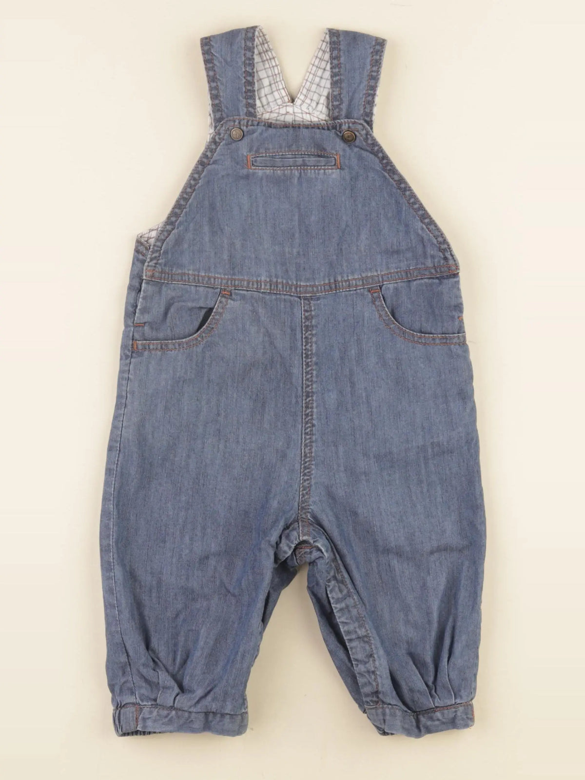 Jacadi - salopette doublé bleu - 12 mois