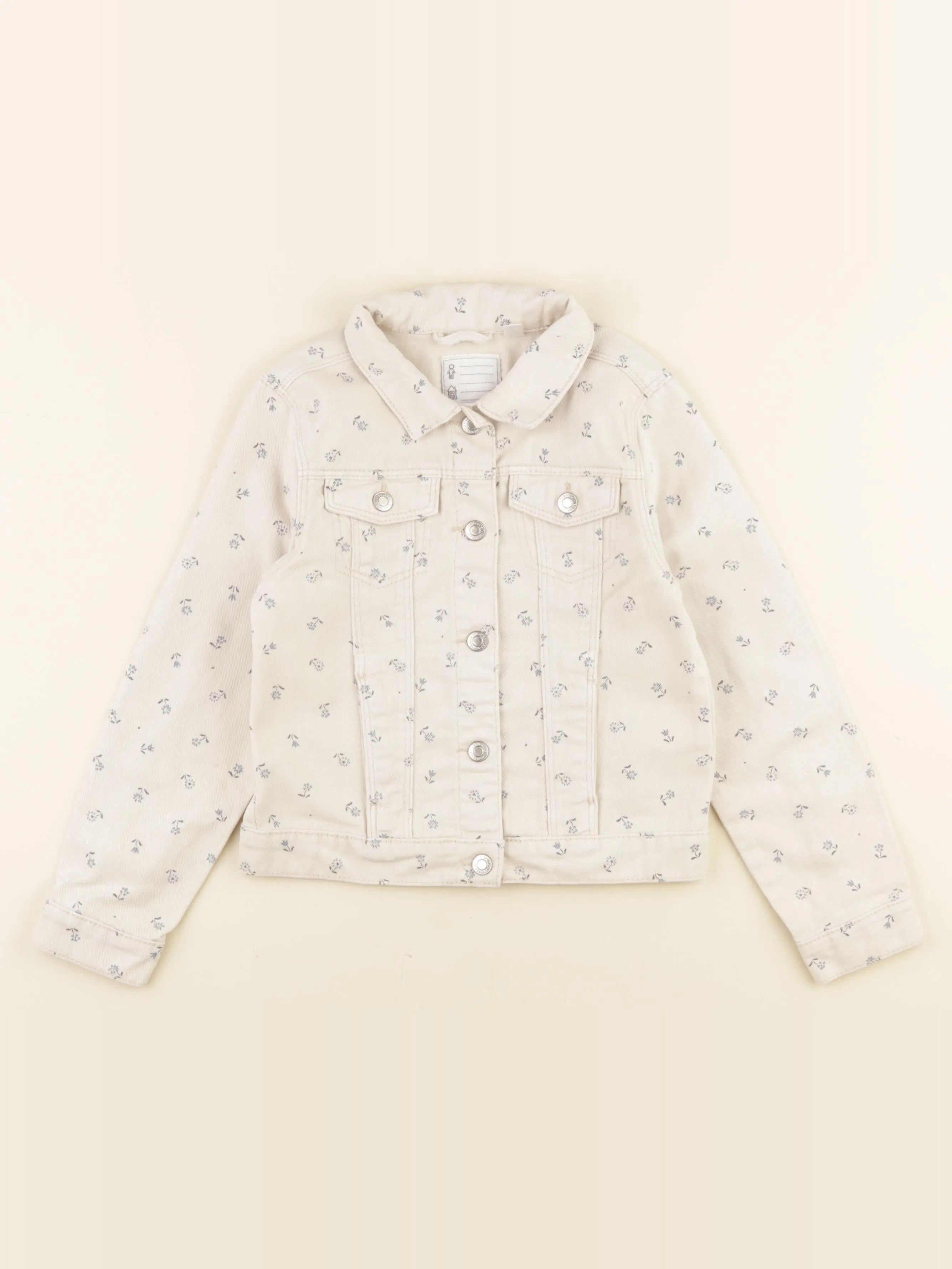 Vertbaudet - veste beige - 7 ans