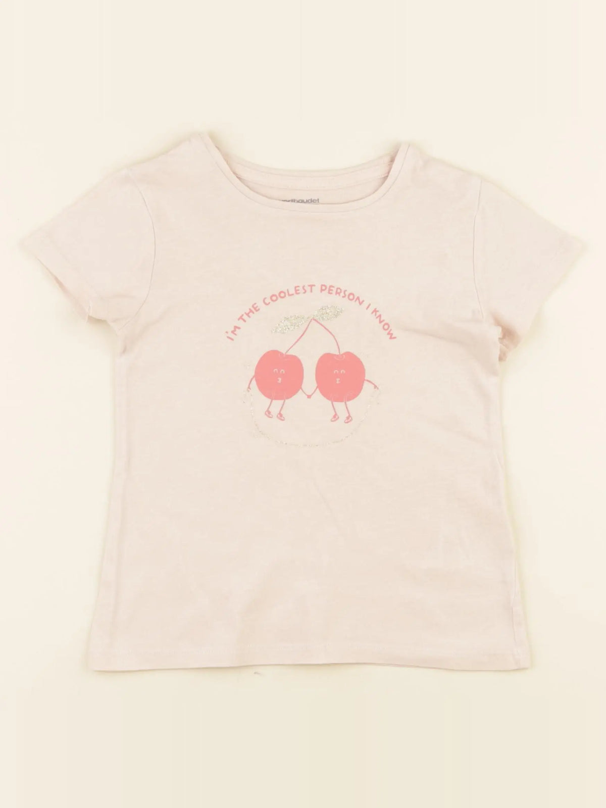 Vertbaudet - tee-shirt rose - 4 ans