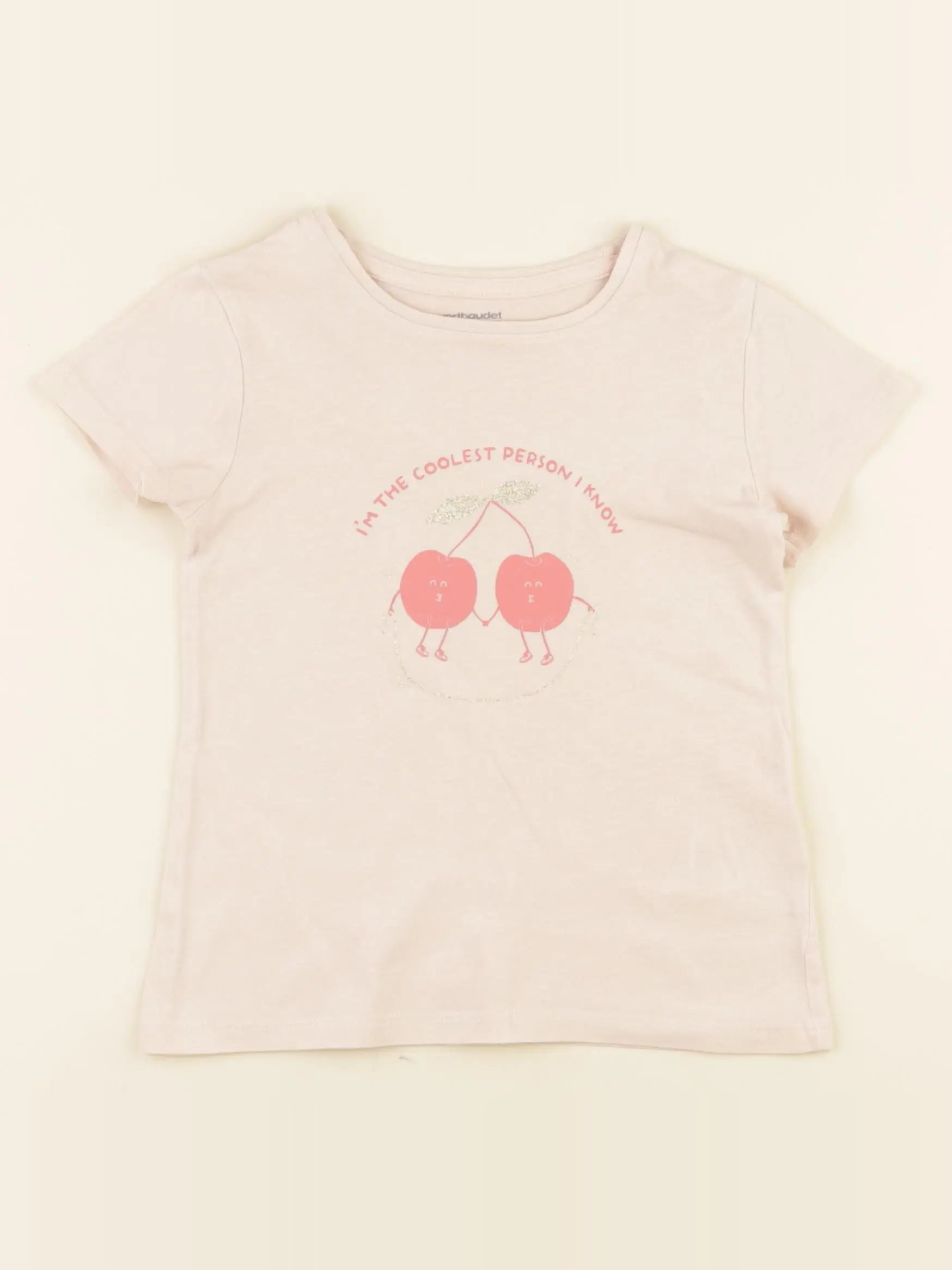 Vertbaudet - tee-shirt rose - 4 ans