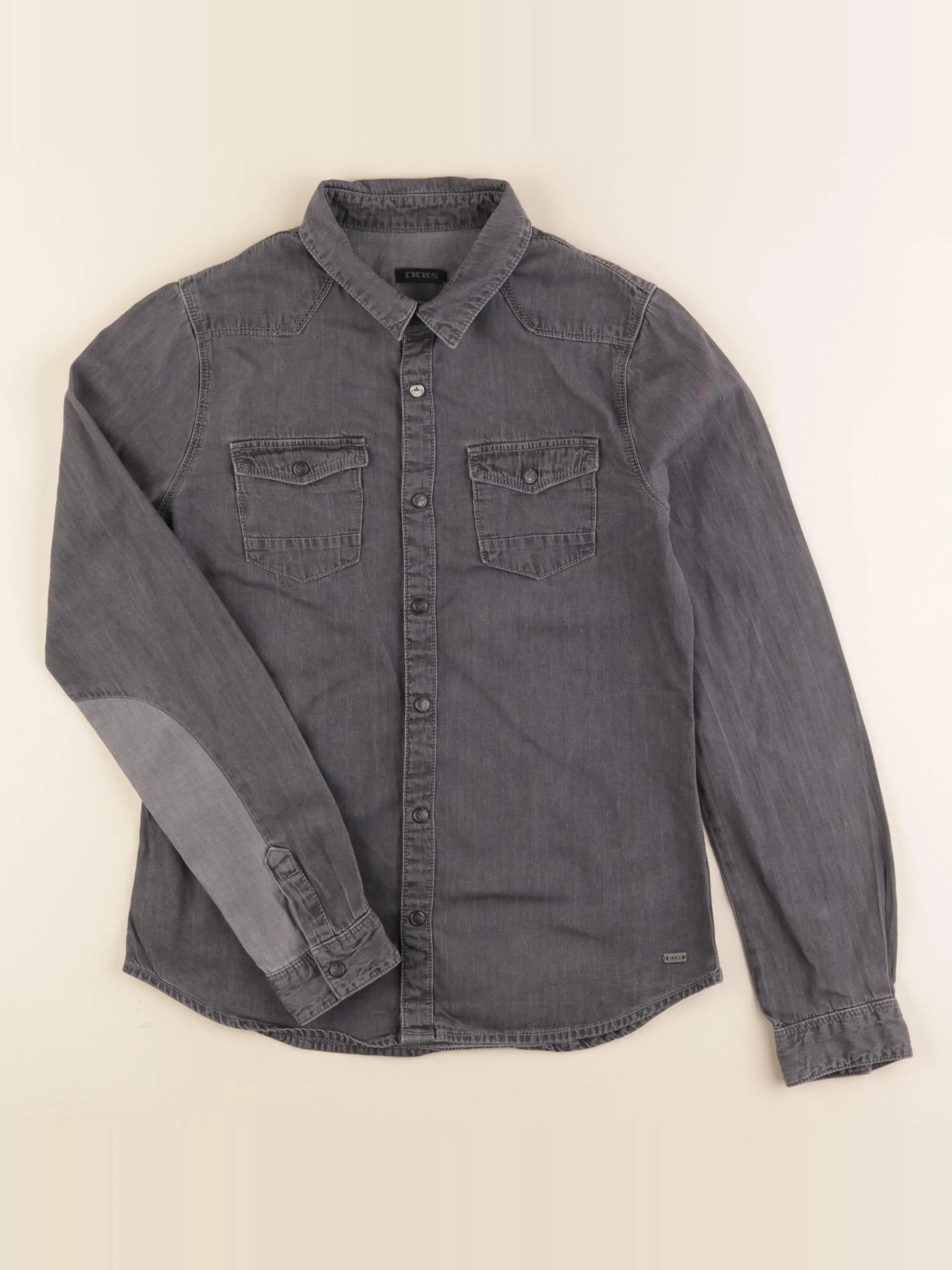 IKKS - chemise gris - 10 ans