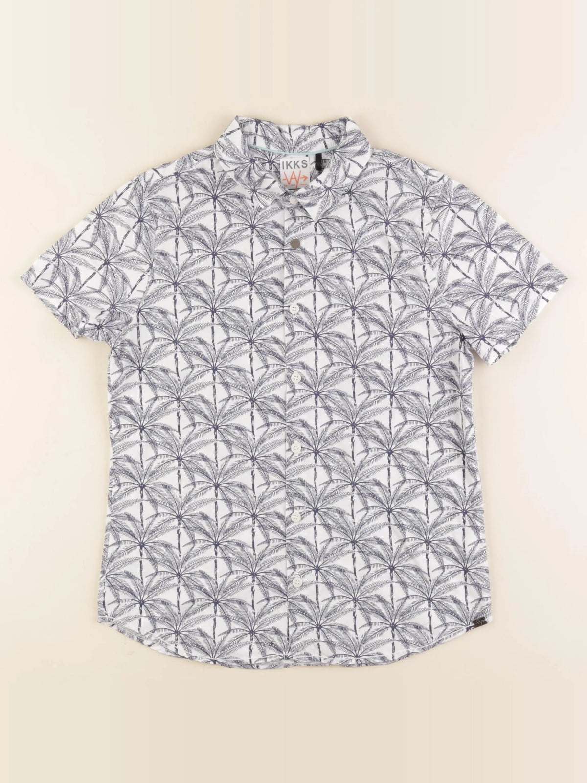 IKKS - chemise blanc, bleu - 10 ans