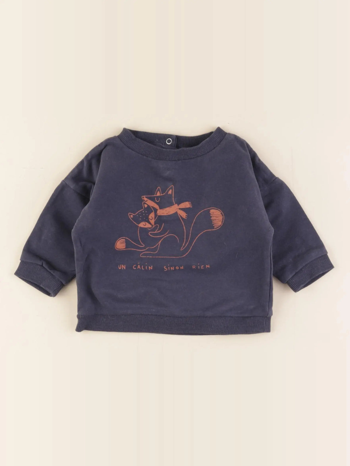 Vertbaudet - sweat bleu - 6 mois