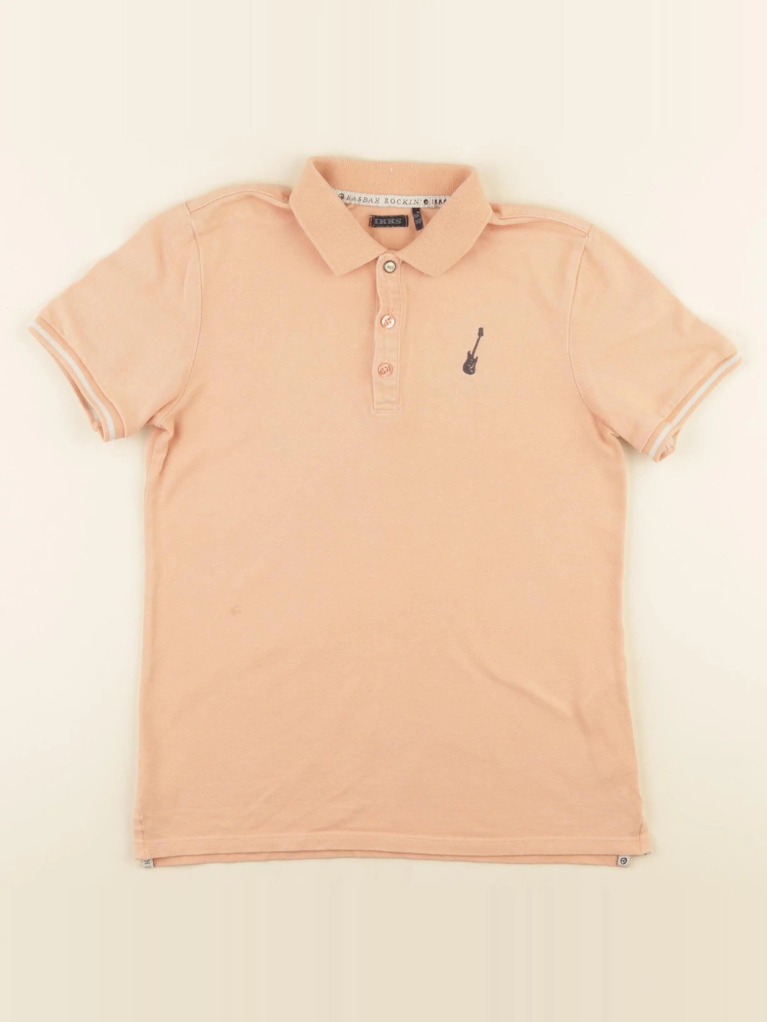 IKKS - polo imprimé au dos orange - 10 ans