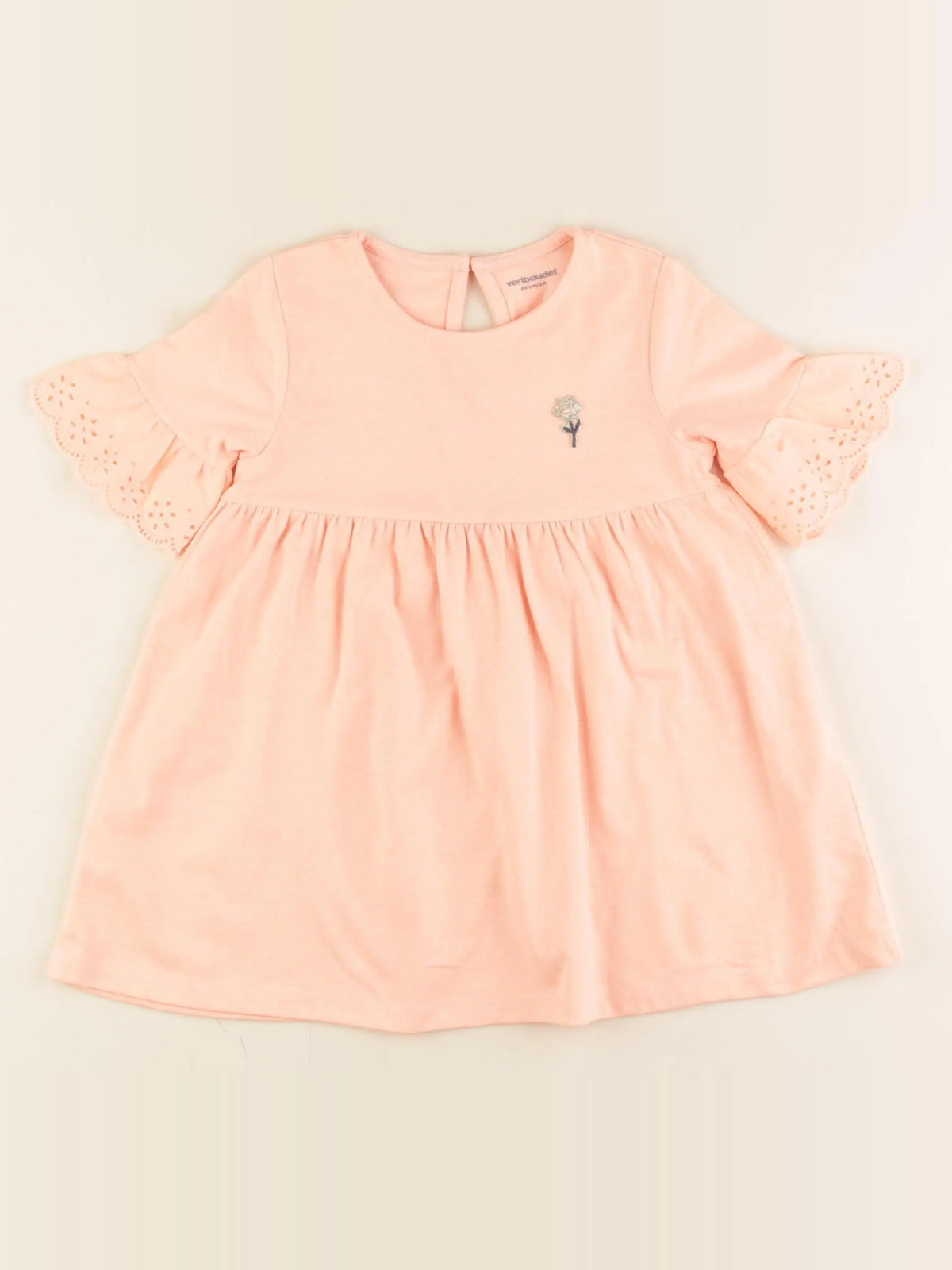 Vertbaudet - robe or, orange - 2 ans