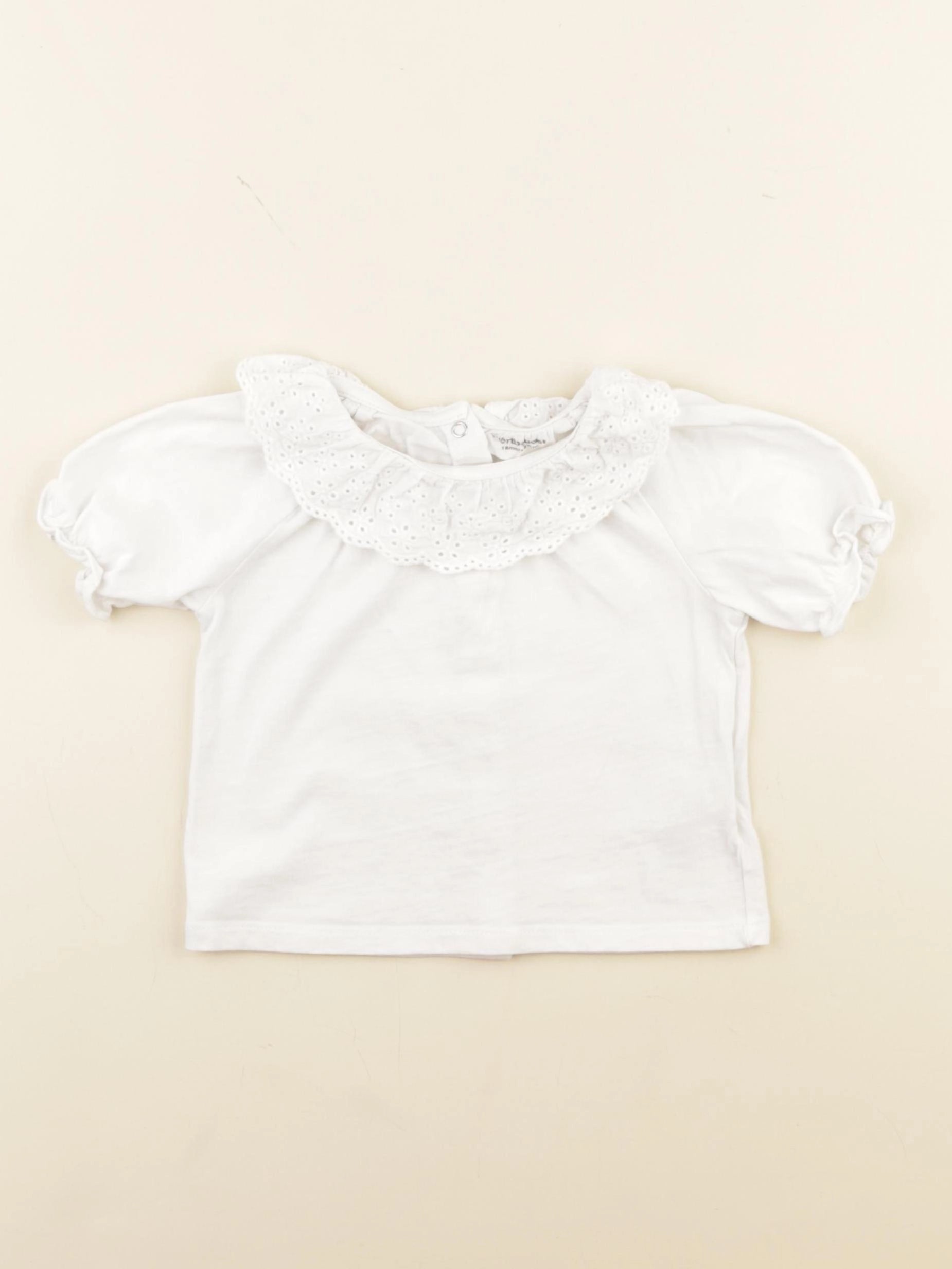Vertbaudet - tee-shirt blanc - 18 mois
