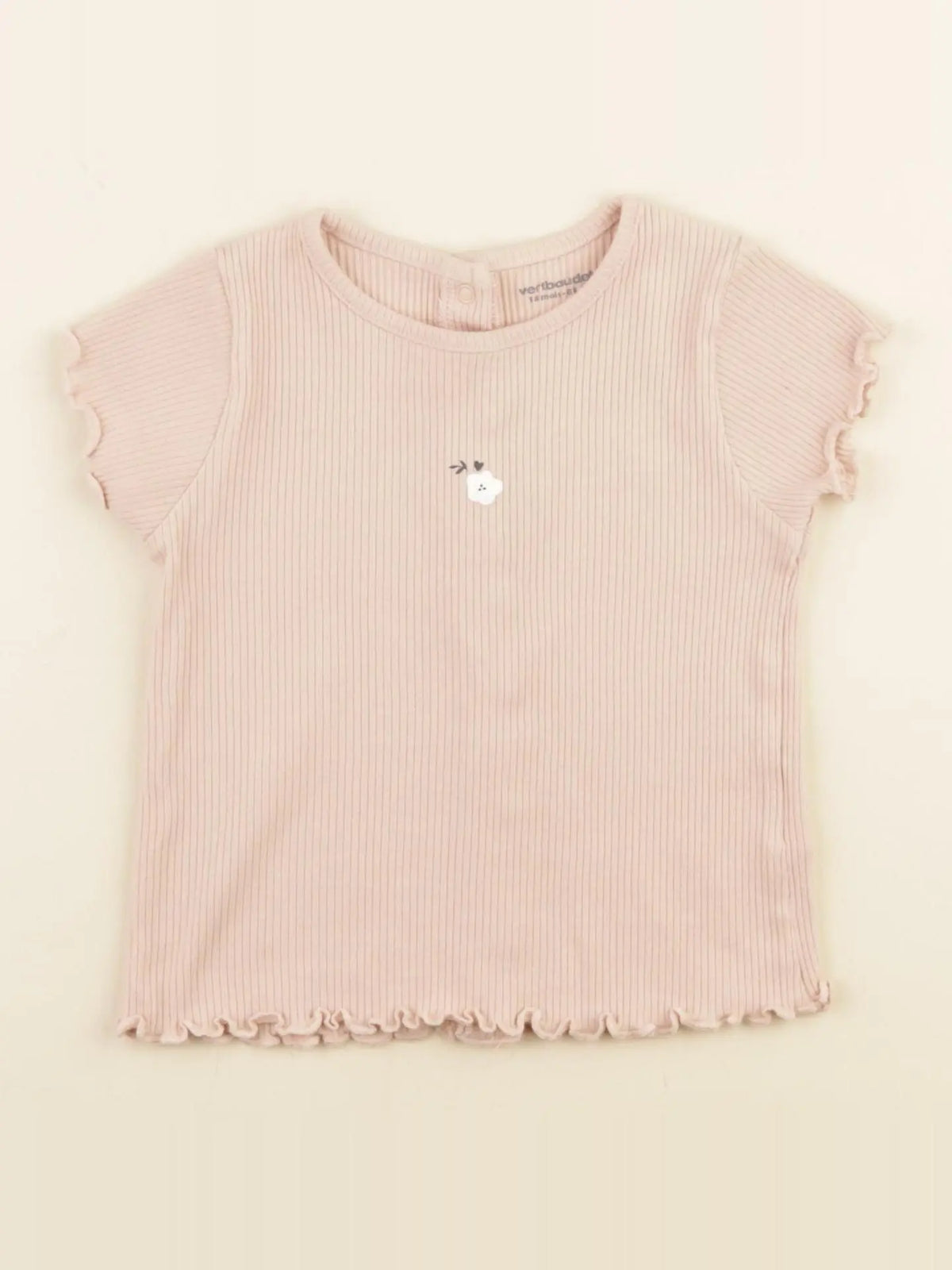 Vertbaudet - tee-shirt rose - 18 mois