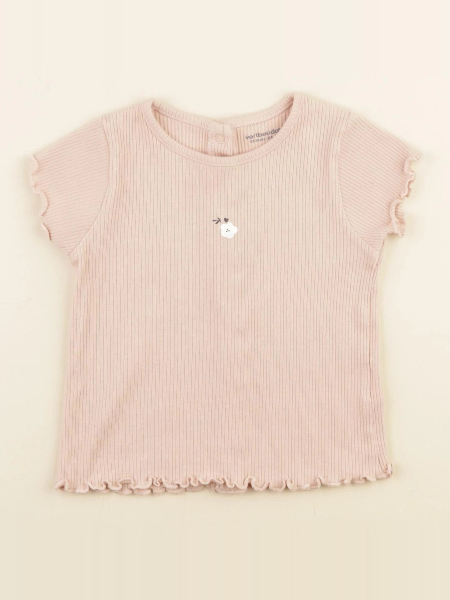 Vertbaudet - tee-shirt rose - 18 mois