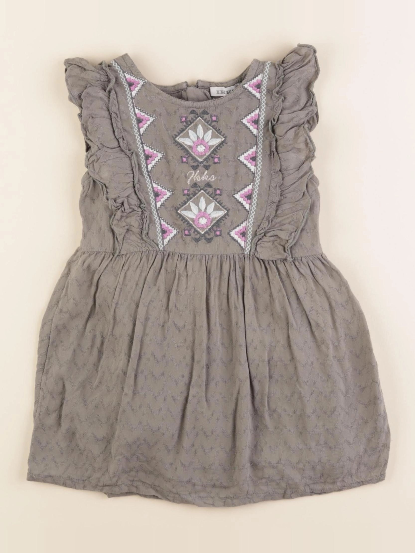 IKKS - robe taupe - 3 ans