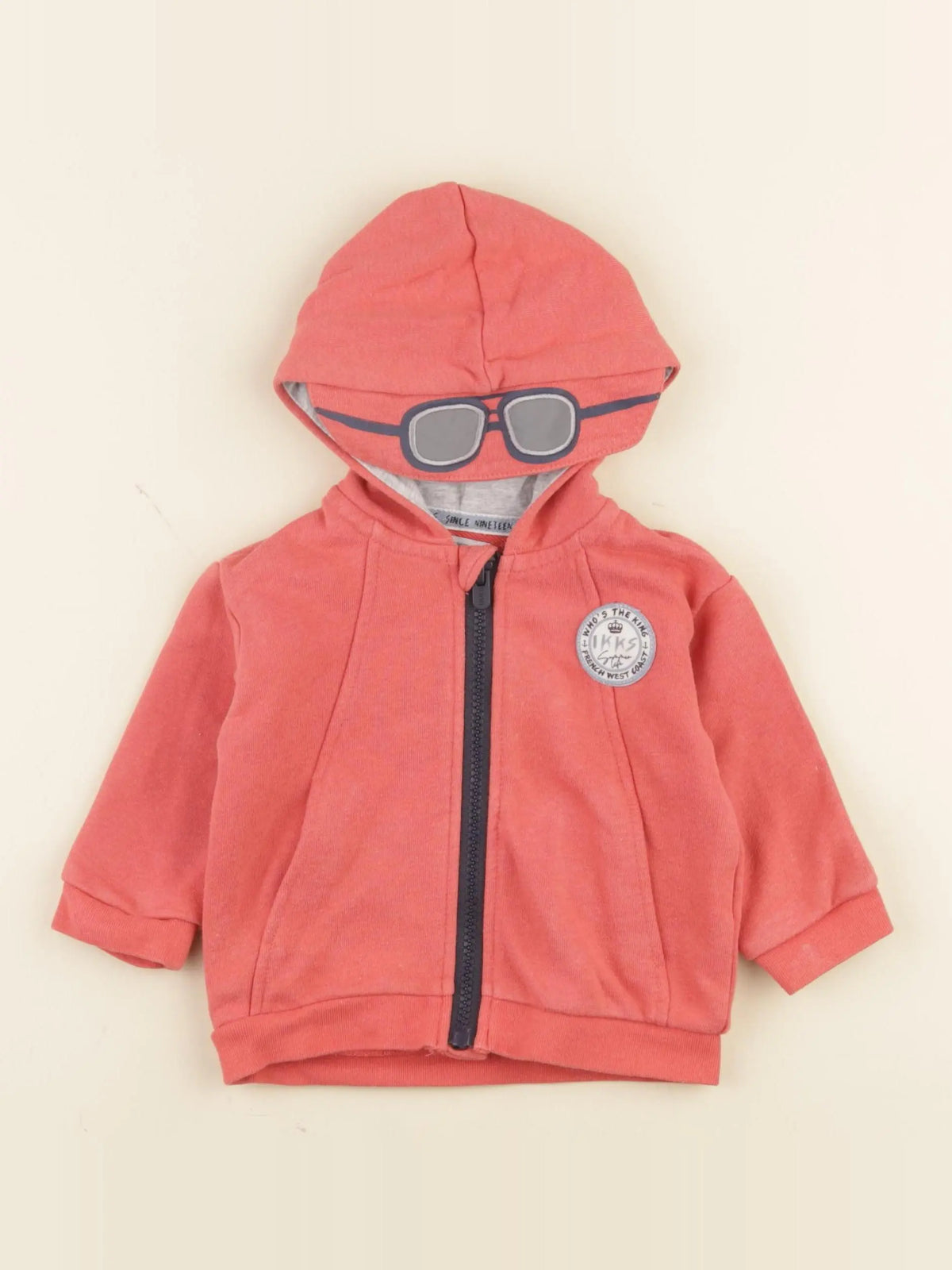 IKKS - sweat orange - 6 mois
