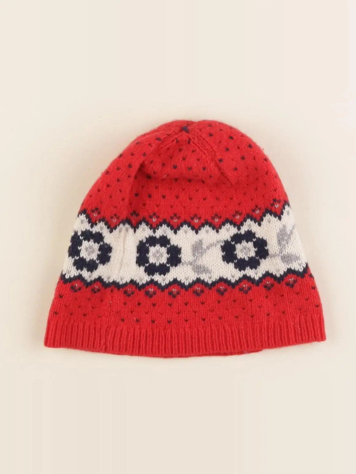 Petit Bateau - bonnet rouge - 6 ans