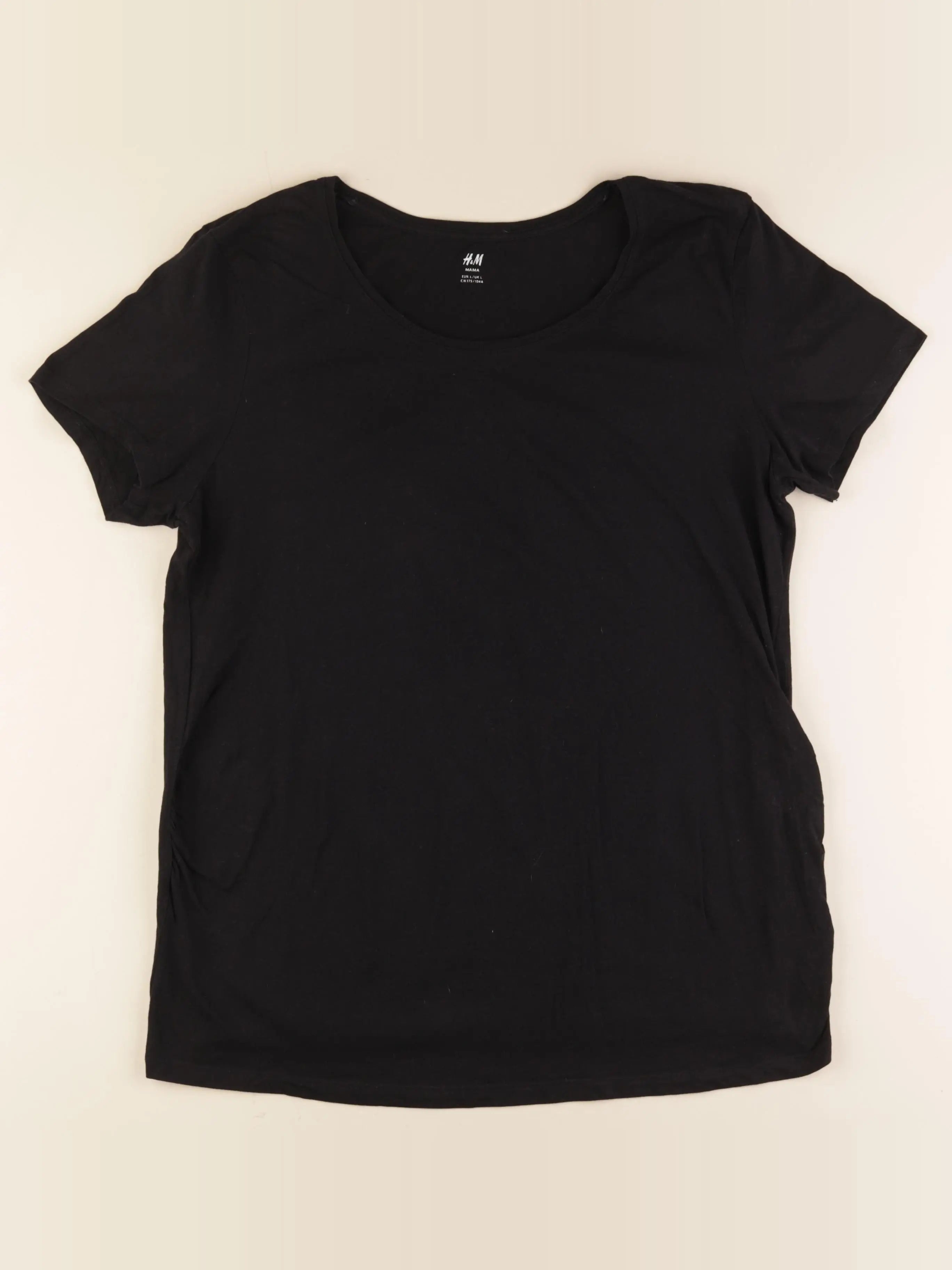 H&M - tee-shirt grossesse noir - l