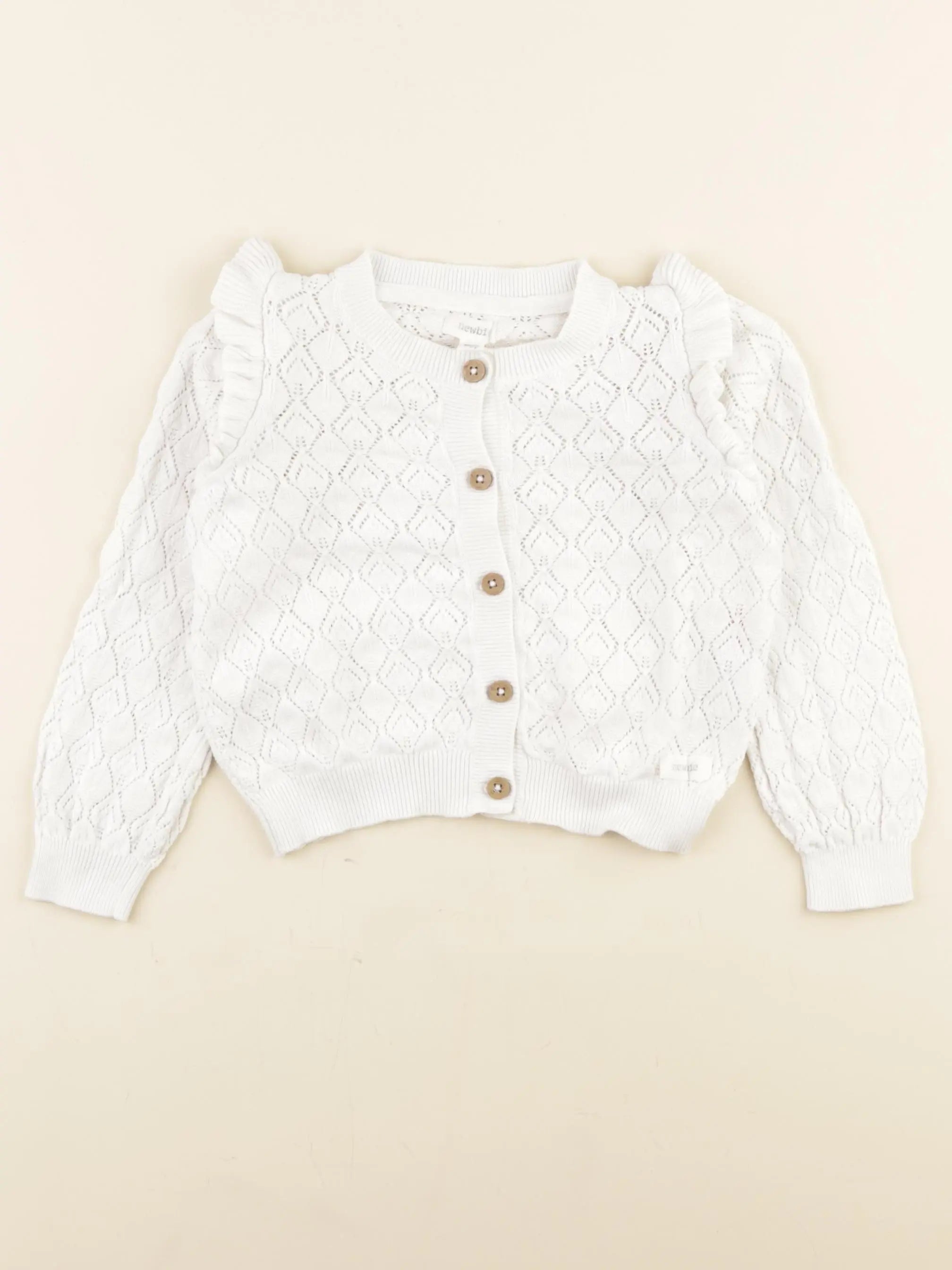 Newbie - gilet blanc - 1 an à 2 ans