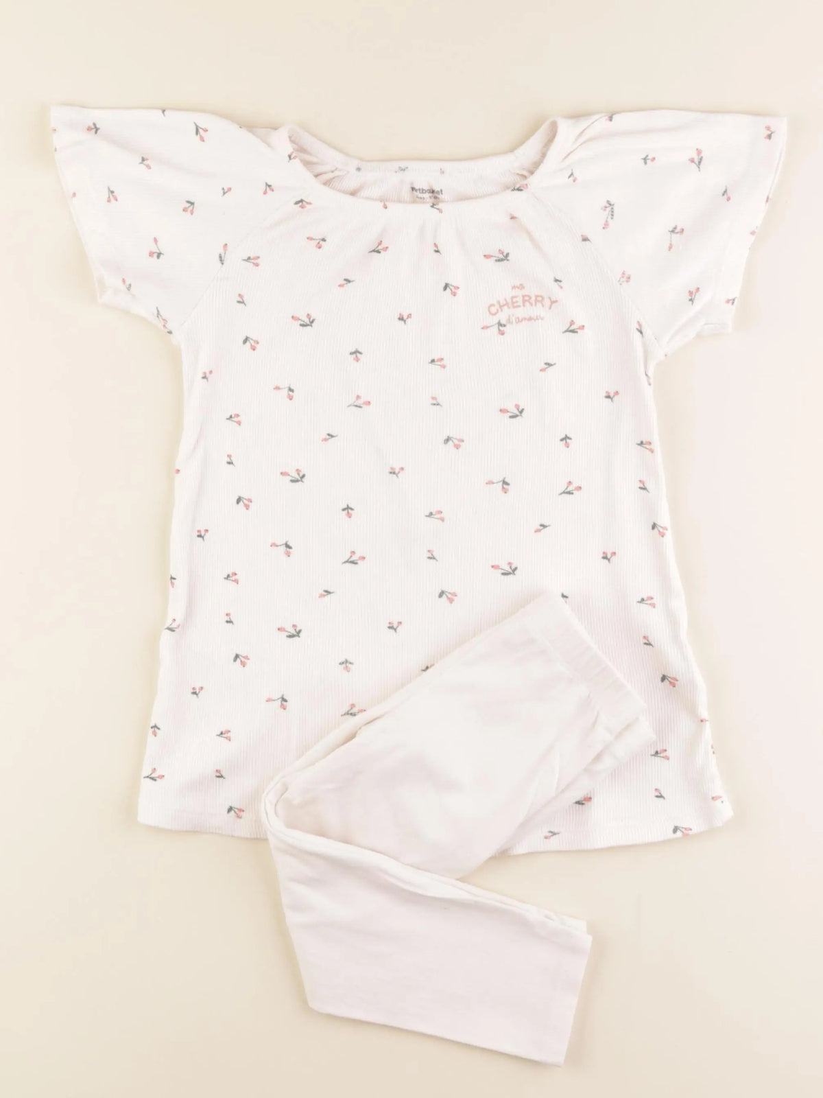 Vertbaudet - pyjama coton beige - 3 ans