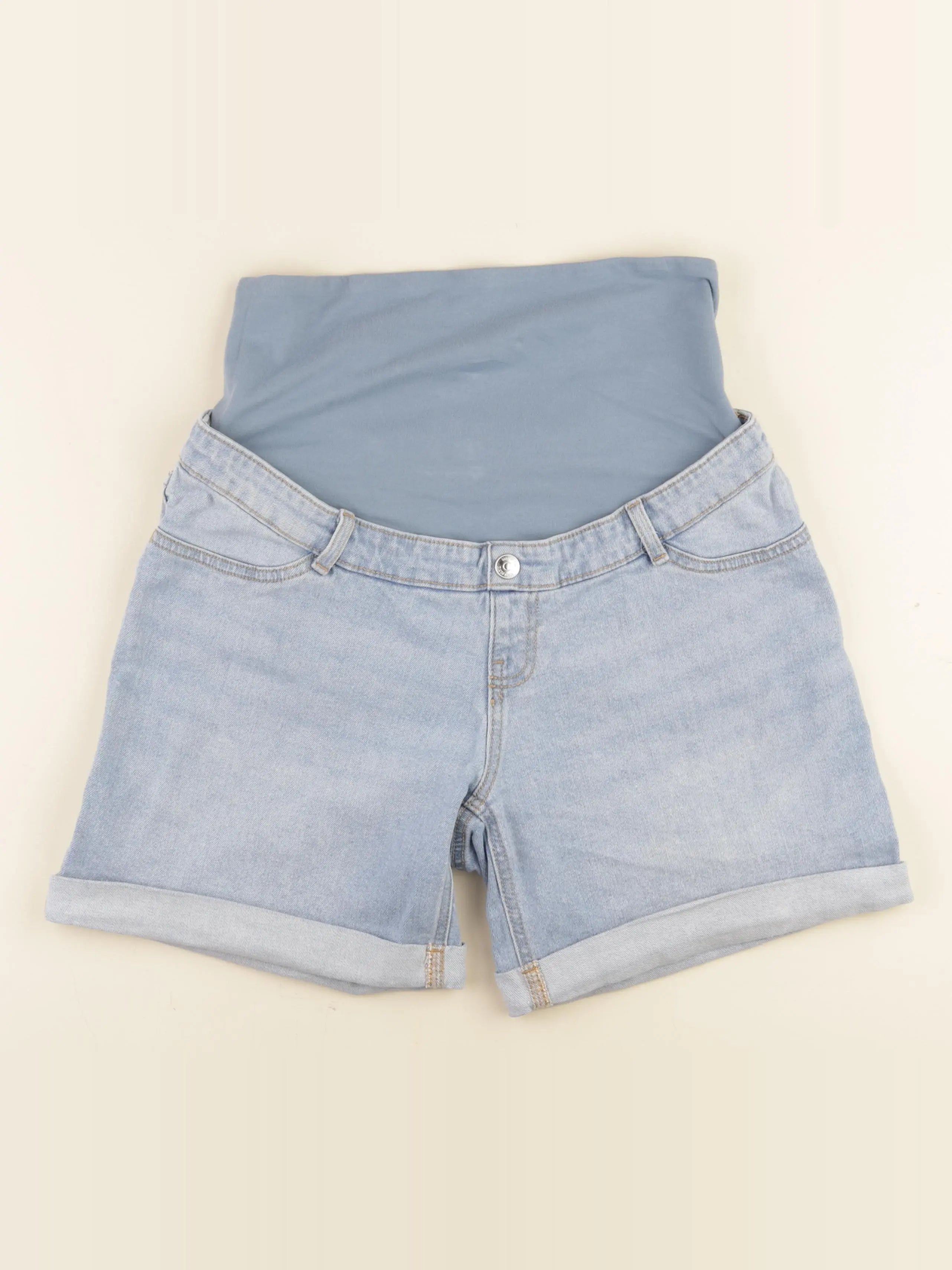 Kiabi - short grossesse bleu - 38