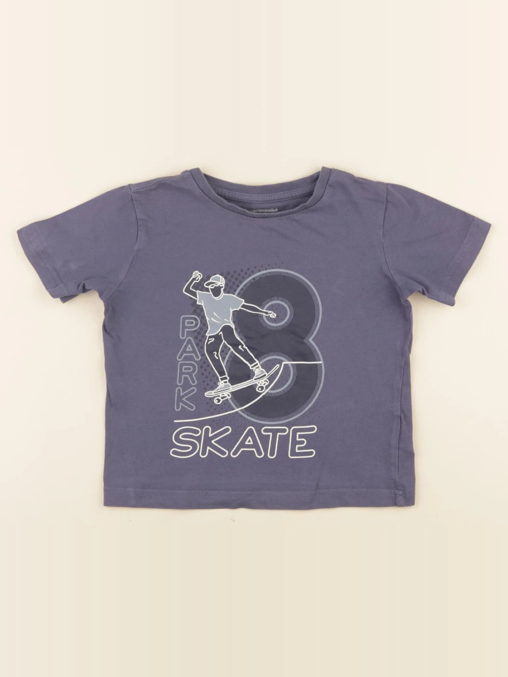 Vertbaudet - tee-shirt bleu - 4 ans