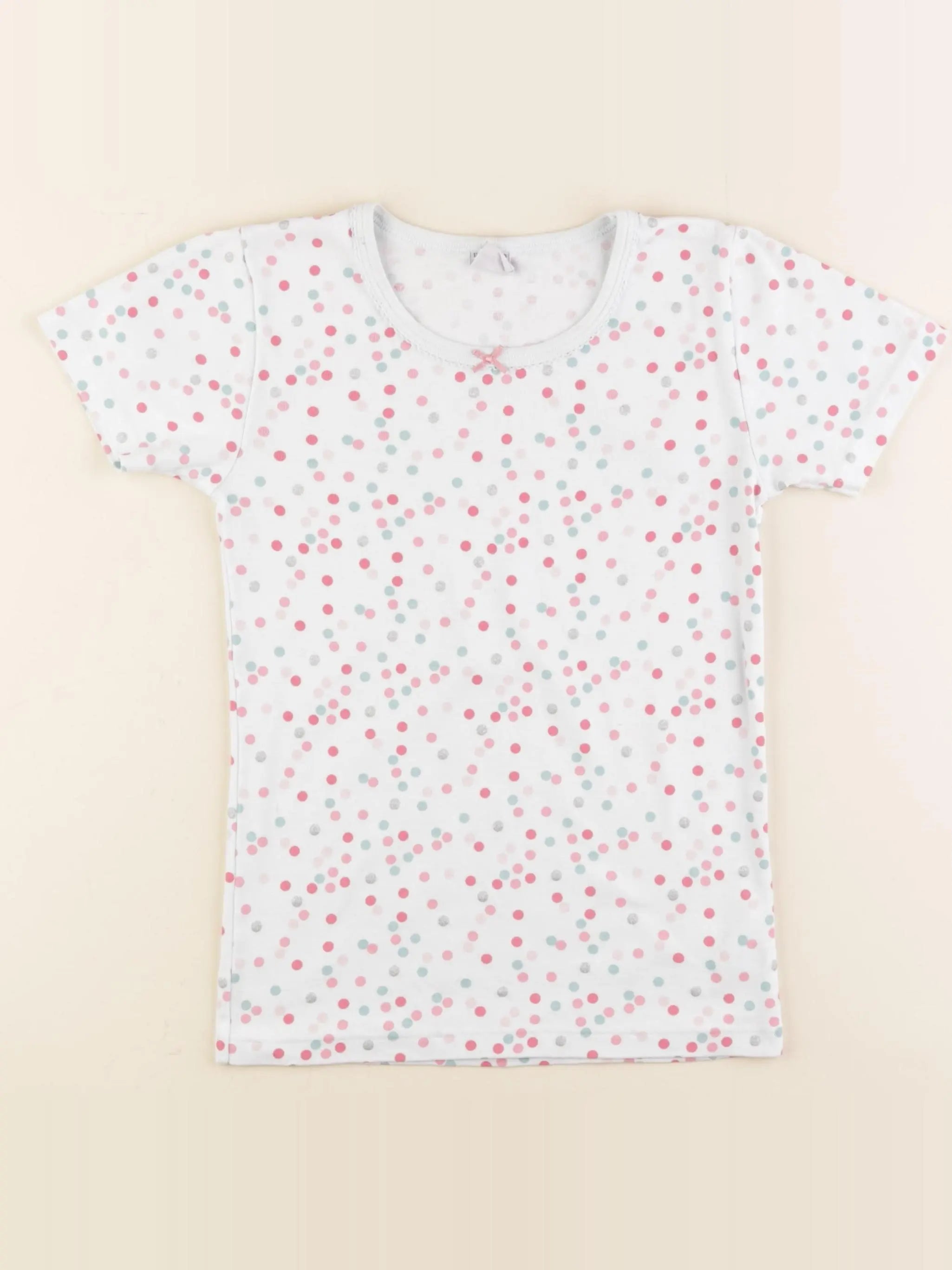 Petit Bateau - maillot de corps bleu, rose - 12 ans