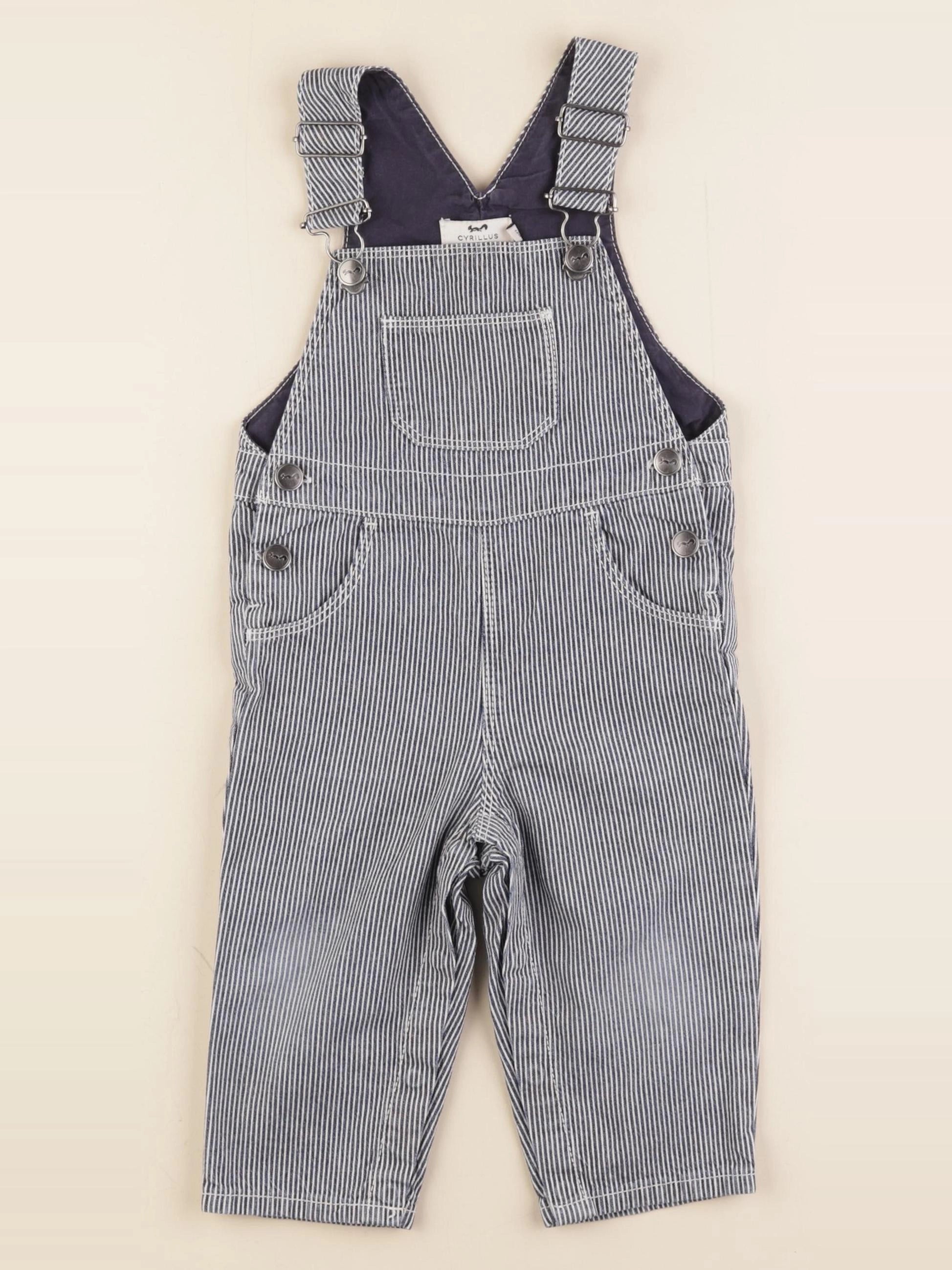 Cyrillus - salopette bleu - 12 mois