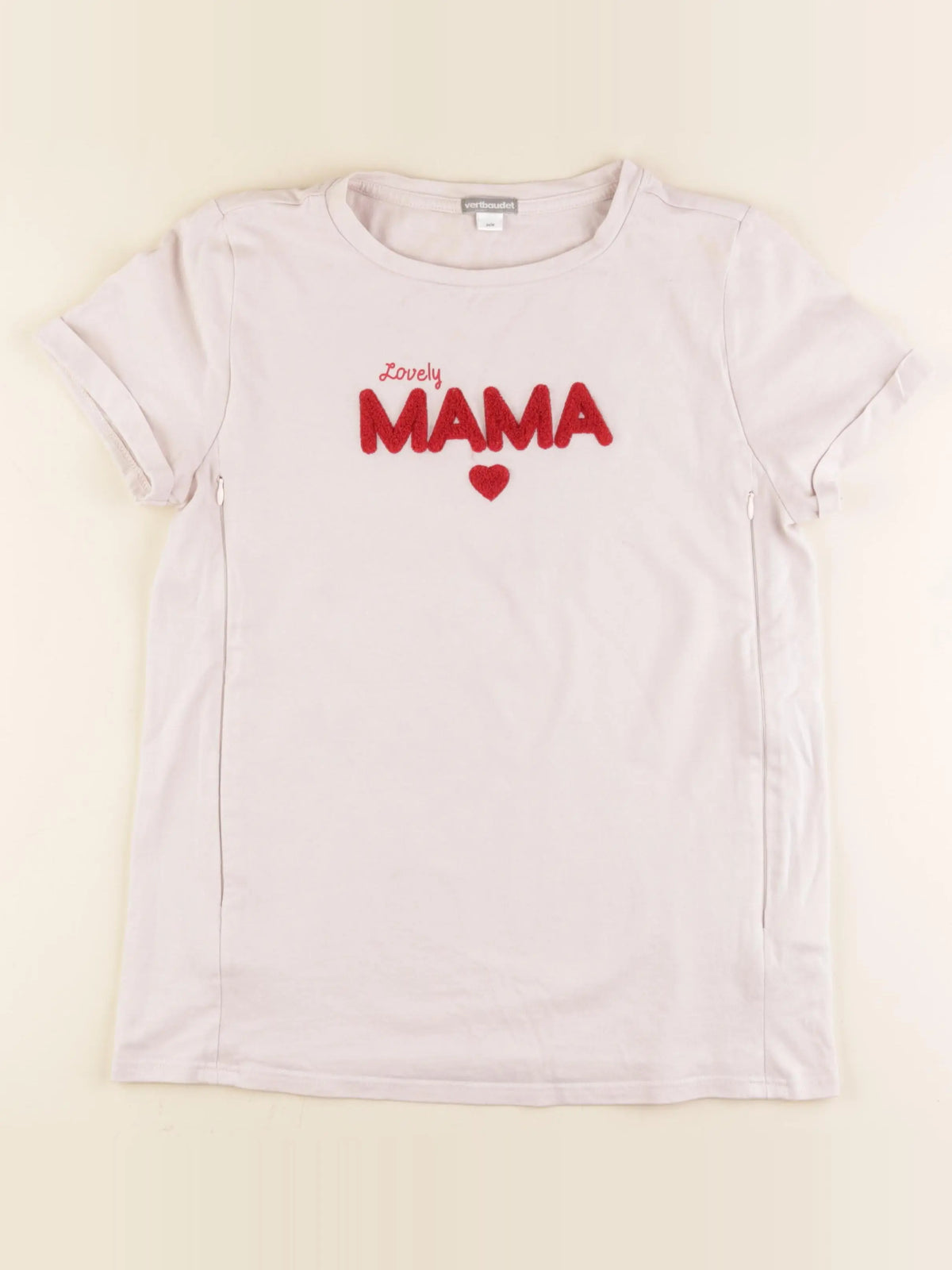 Vertbaudet - tee-shirt grossesse, allaitement rose - 34 à 36