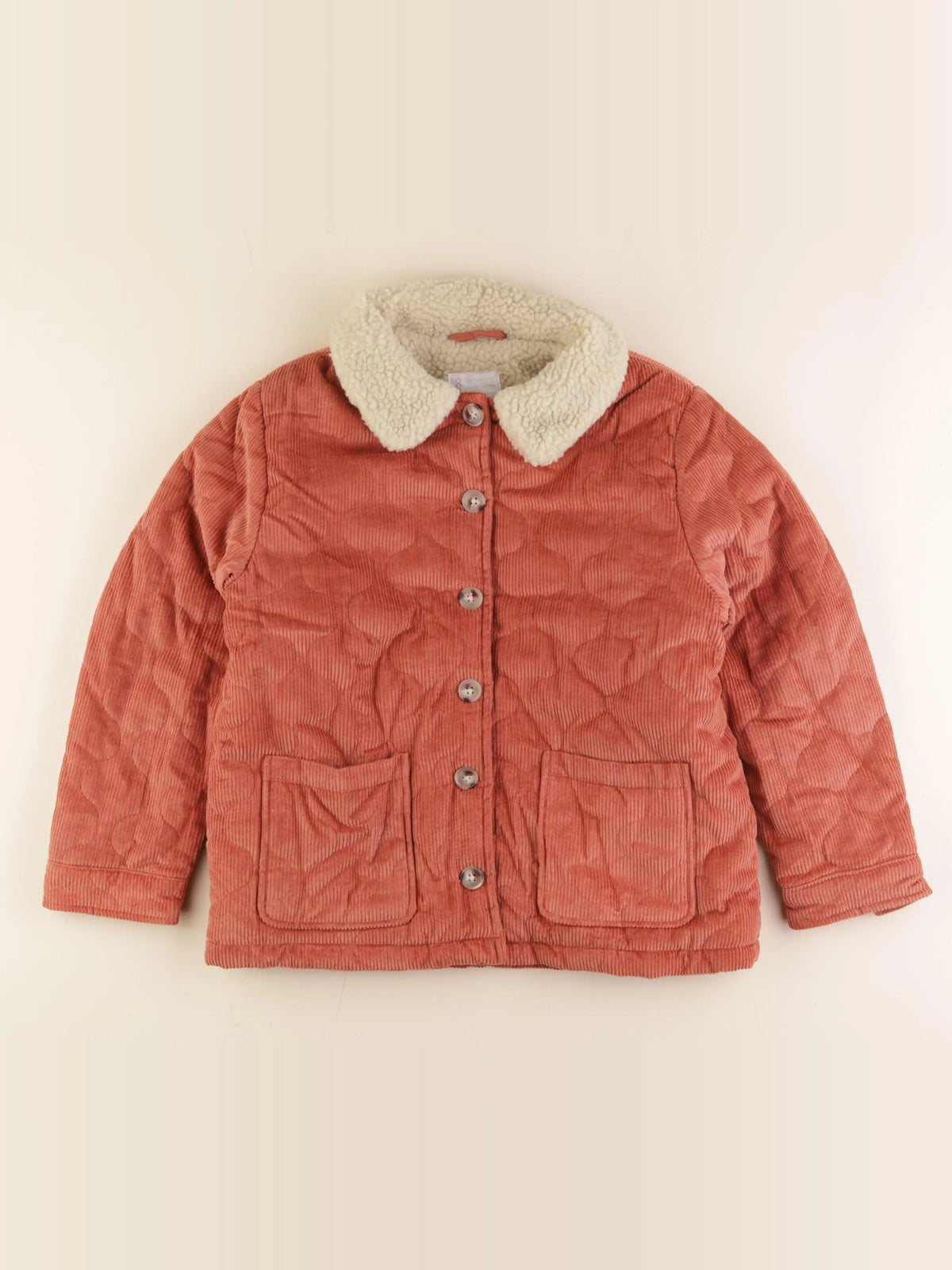 Vertbaudet - veste doublé rouge - 12 ans