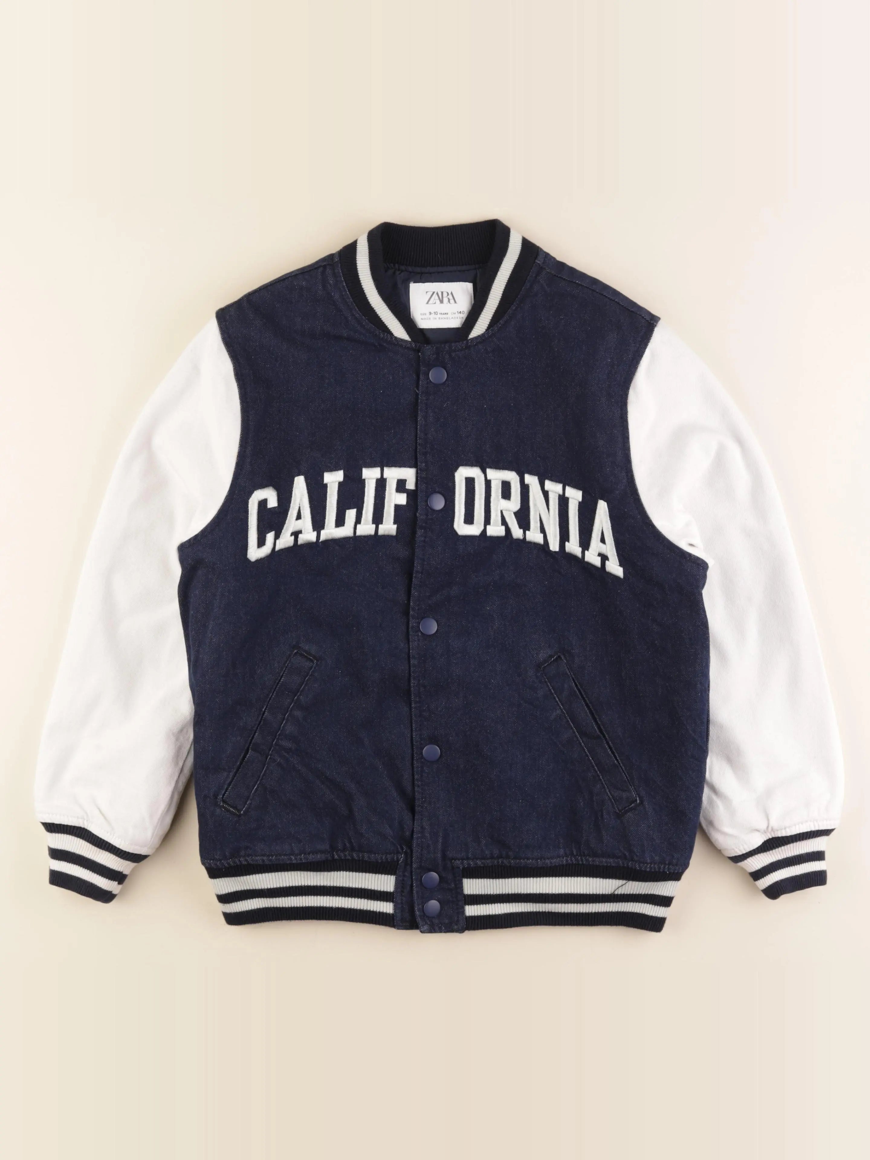 Zara - veste bleu, blanc - 9/10 ans