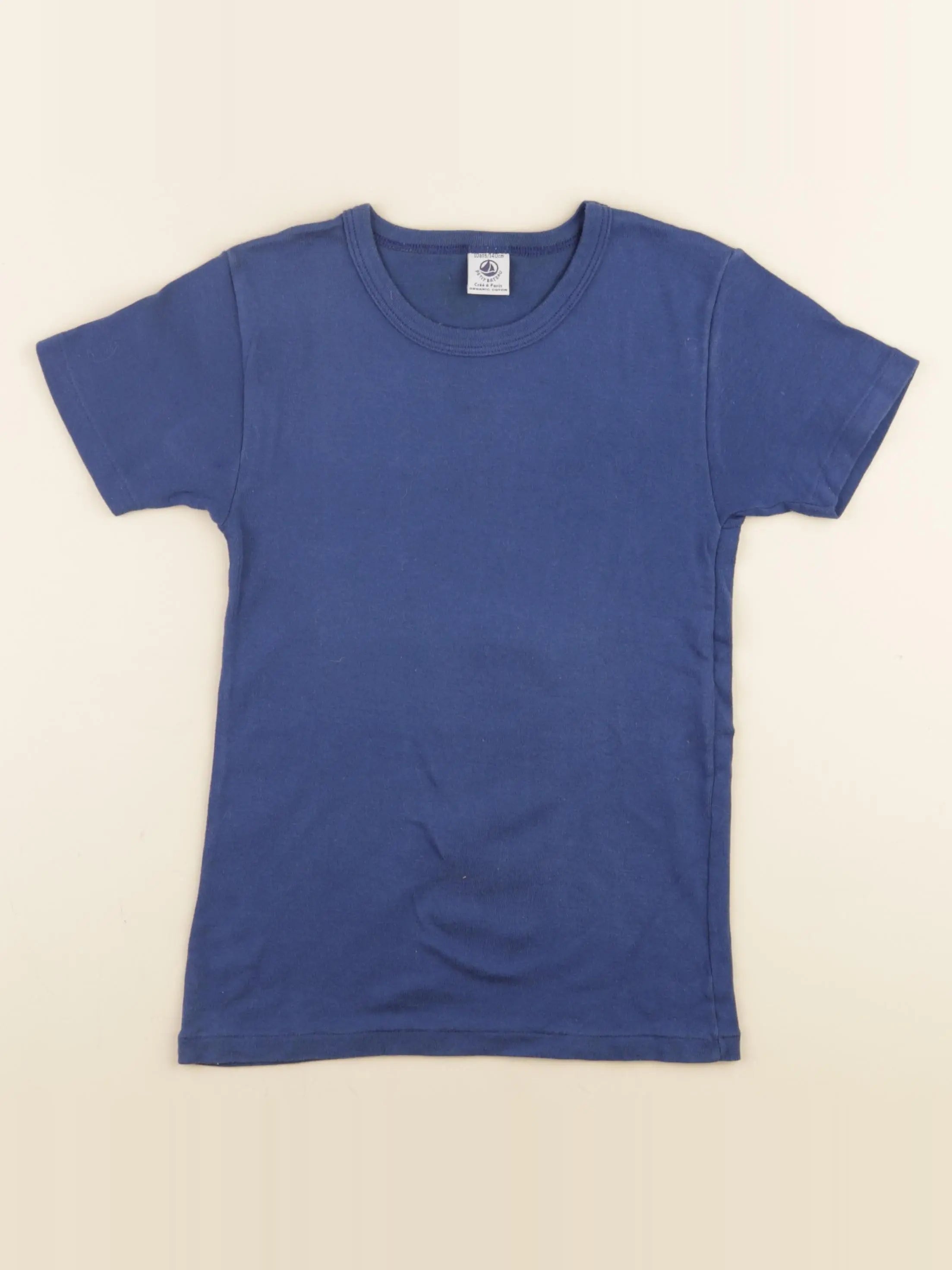 Petit Bateau - maillot de corps bleu - 10 ans
