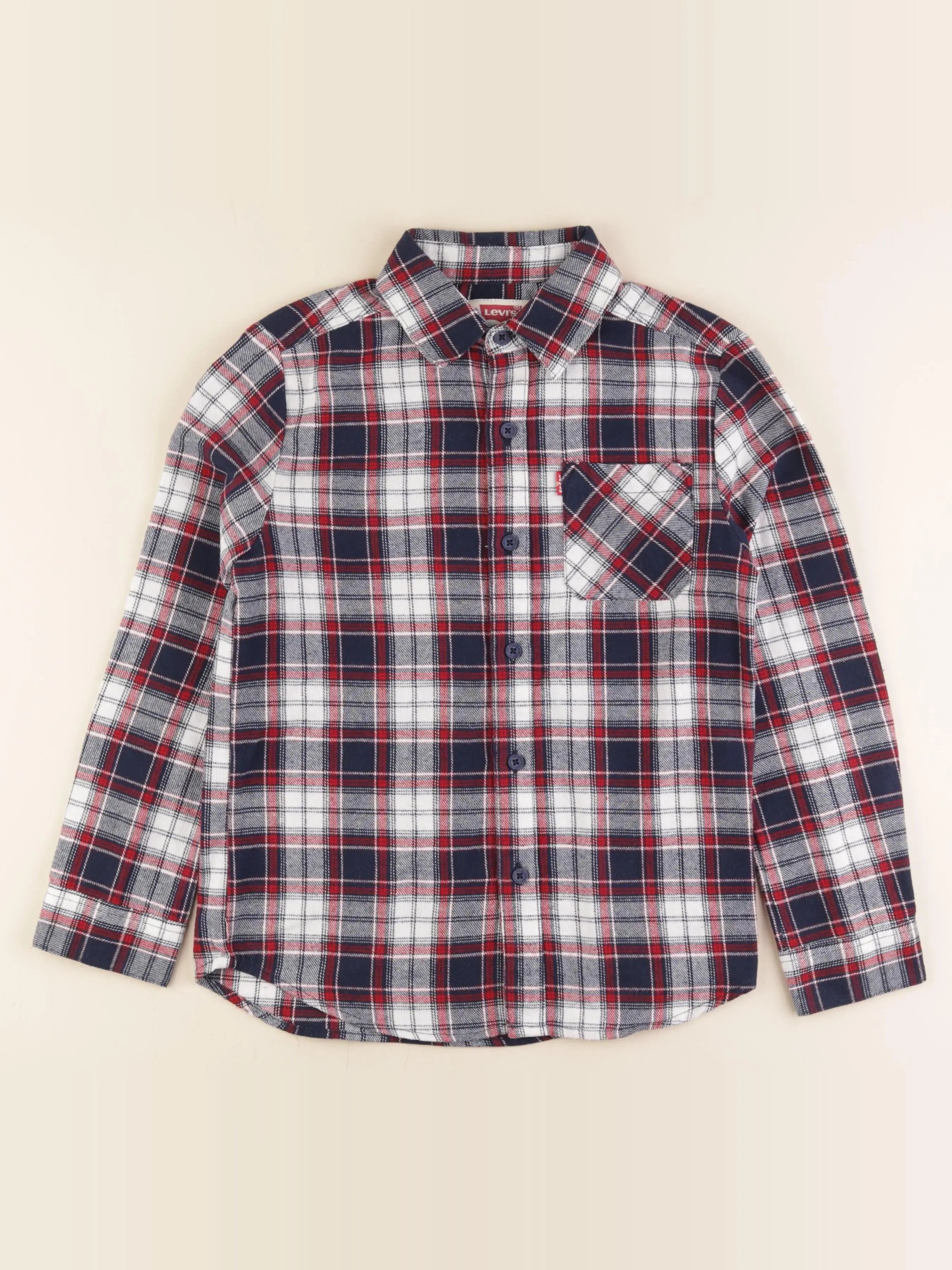 Levi's - chemise bleu, rouge - 10 ans