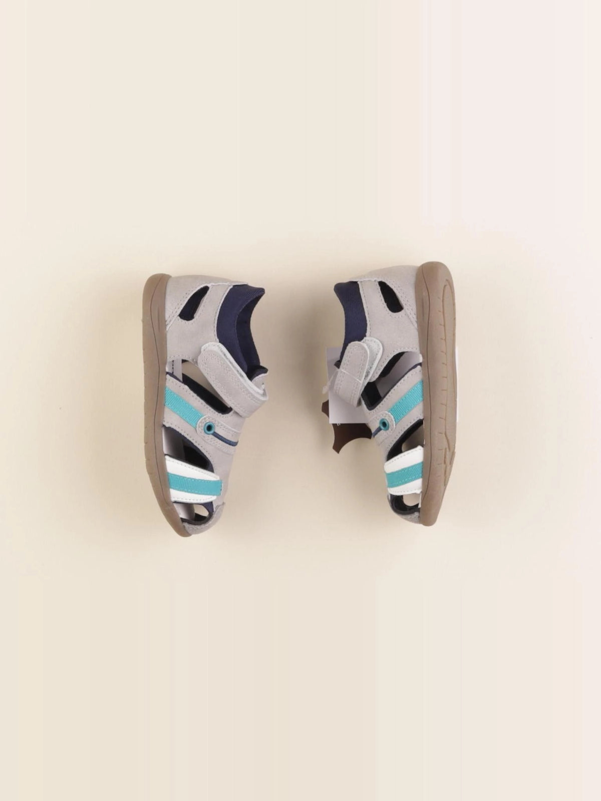 Vertbaudet - sandales bleu, gris - pointure 25