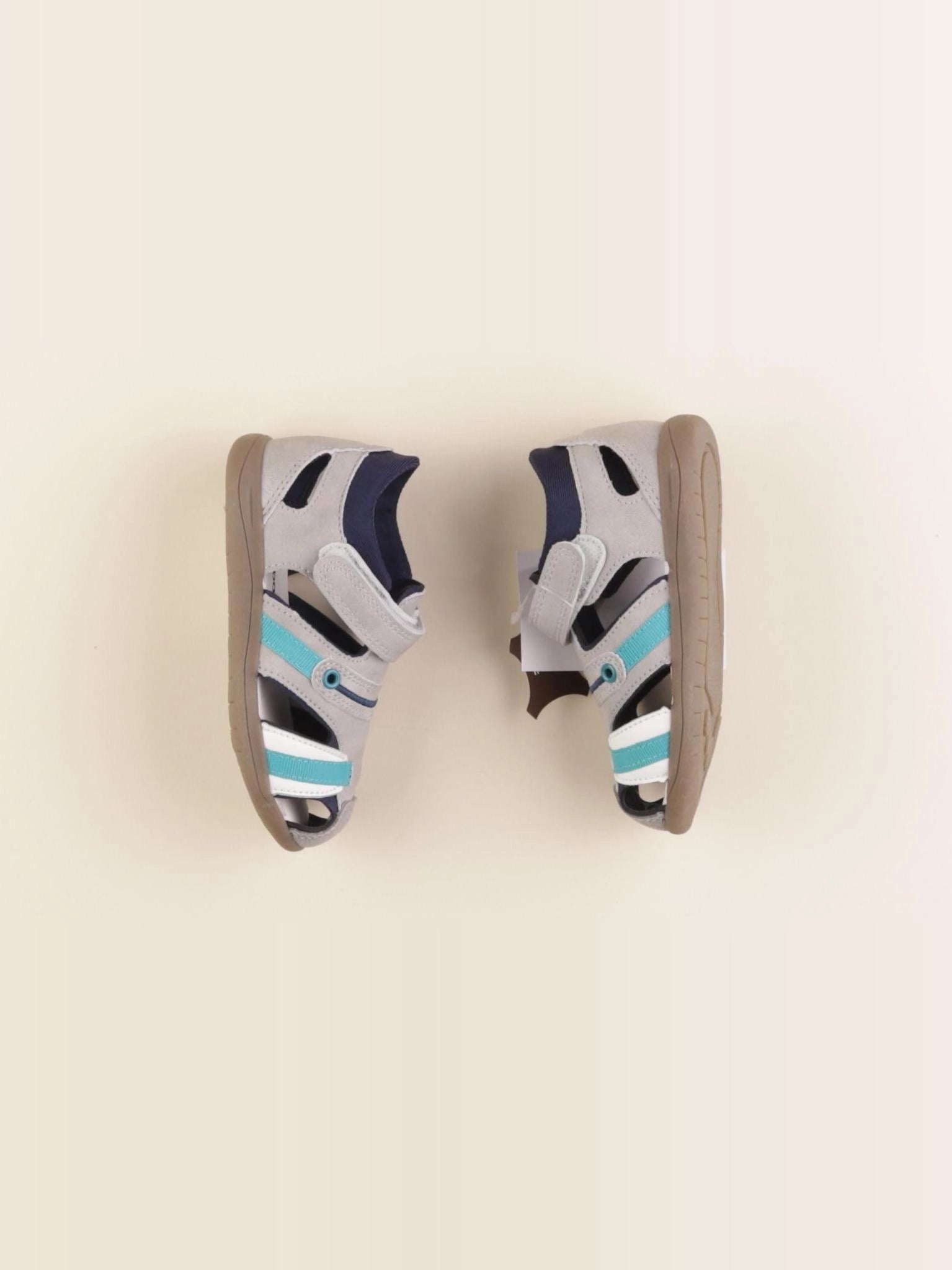 Vertbaudet - sandales bleu, gris - pointure 25