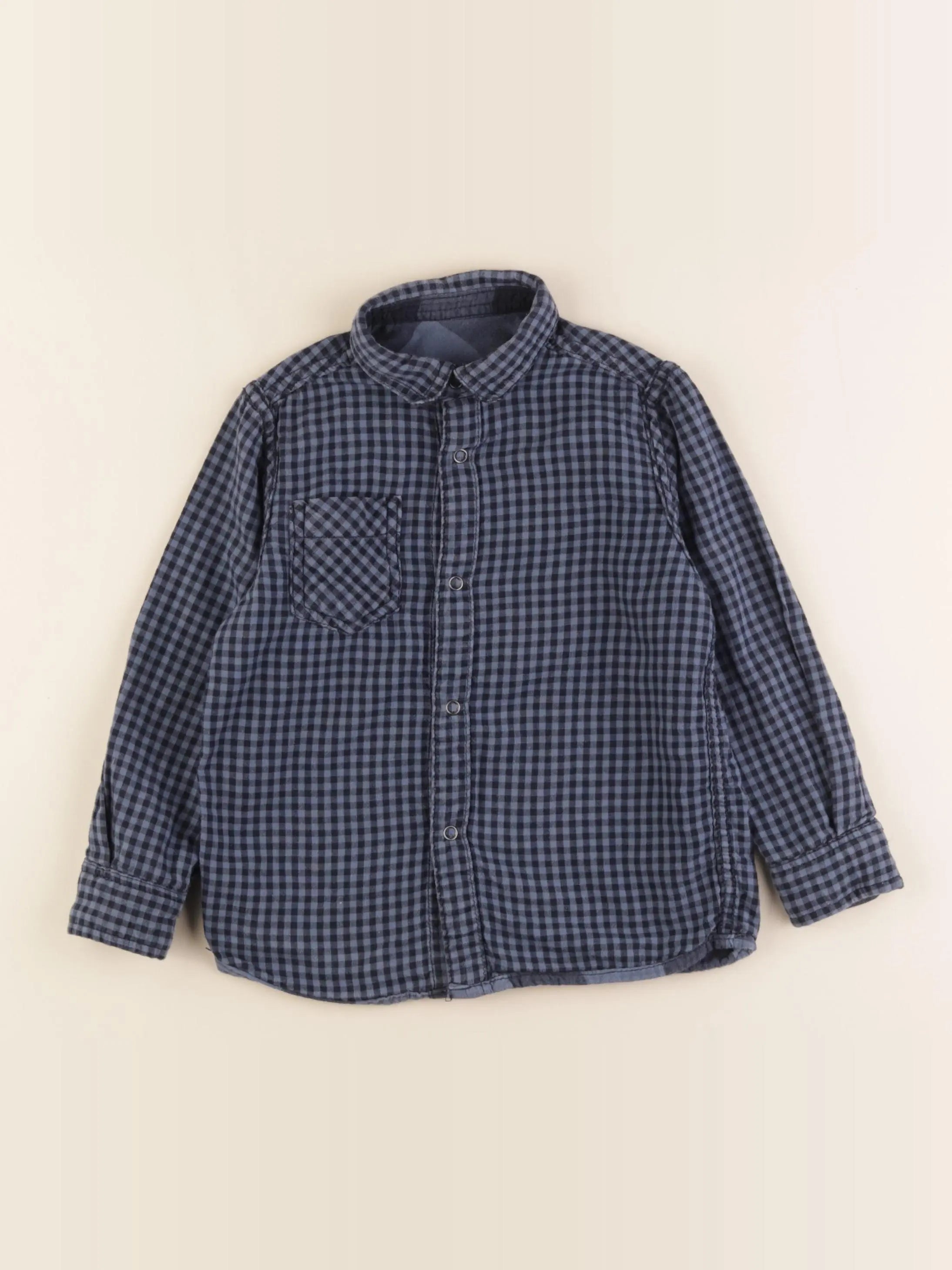 Vertbaudet - chemise bleu - 4 ans