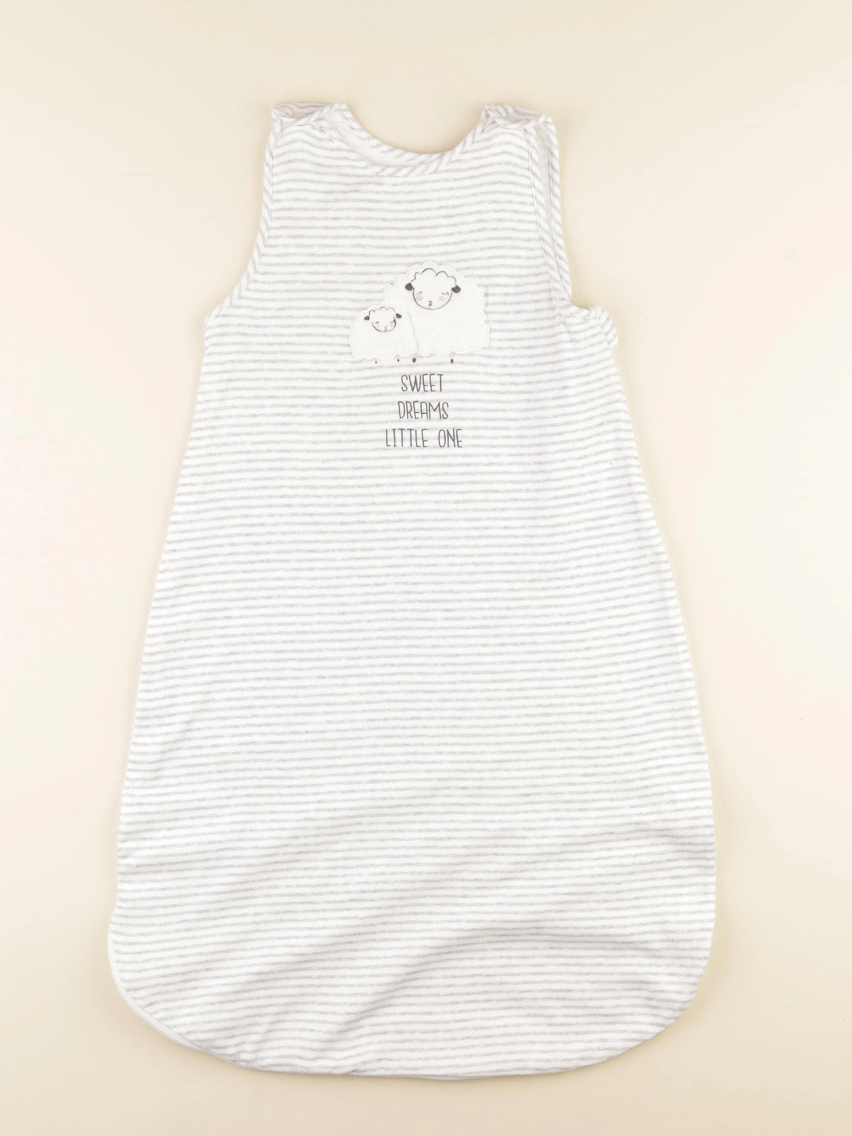 Vertbaudet - gigoteuse blanc, gris - 6/18 mois