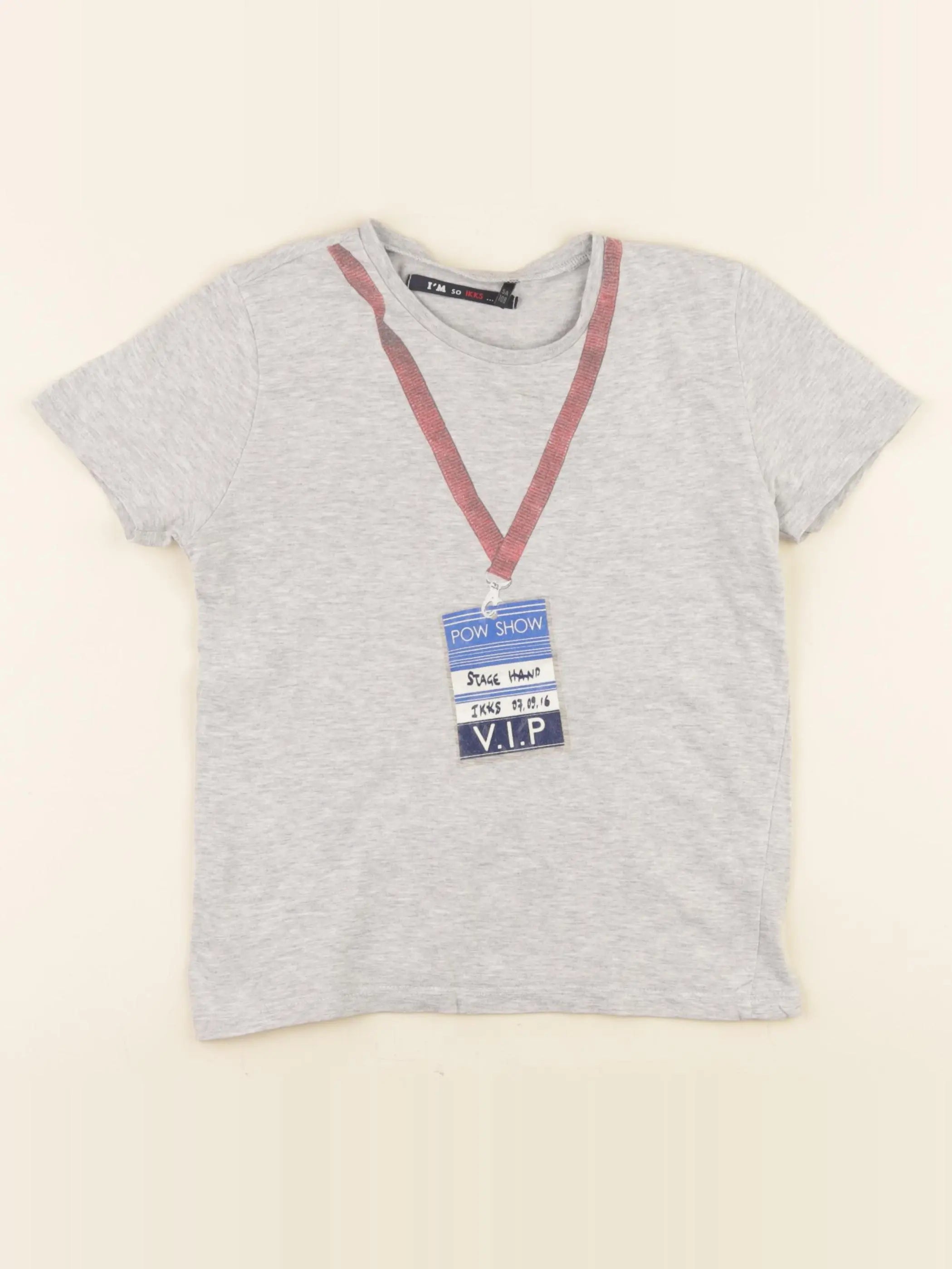 IKKS - tee-shirt gris - 5 ans