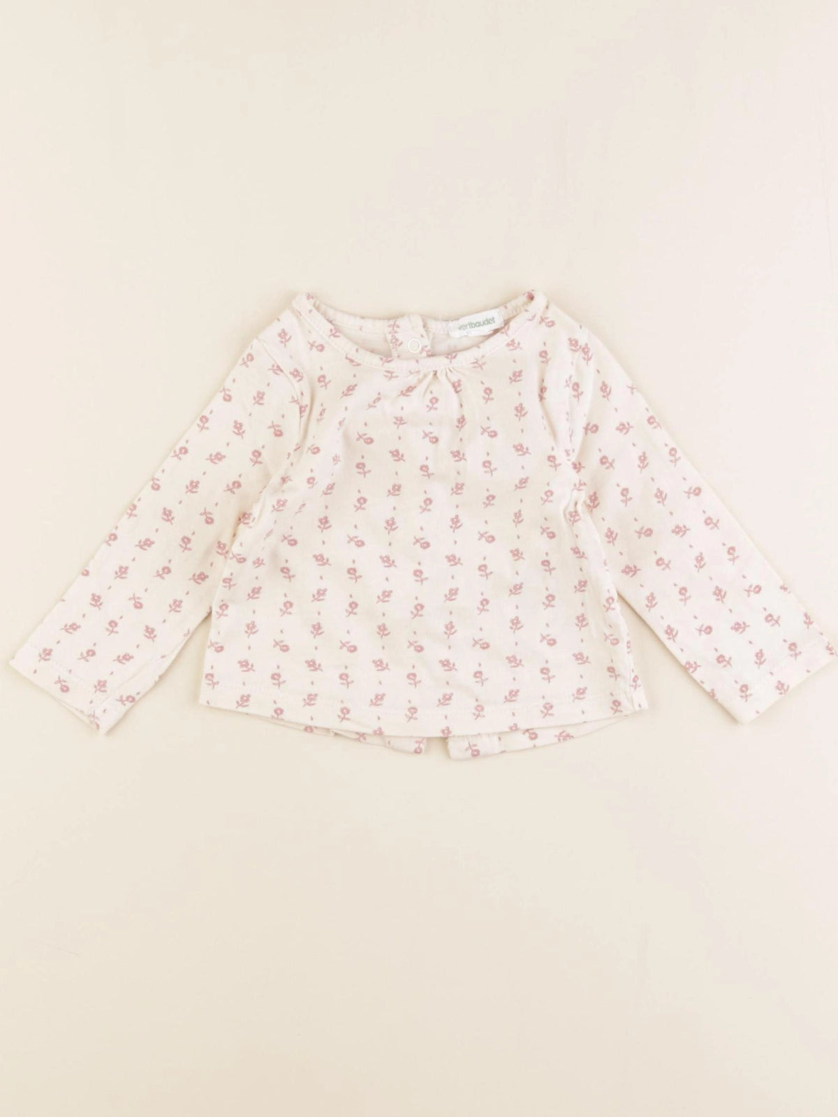 Vertbaudet - tee-shirt blanc - 9 mois