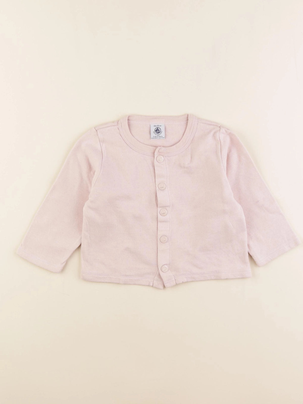 Petit Bateau - tee-shirt rose - 18 mois