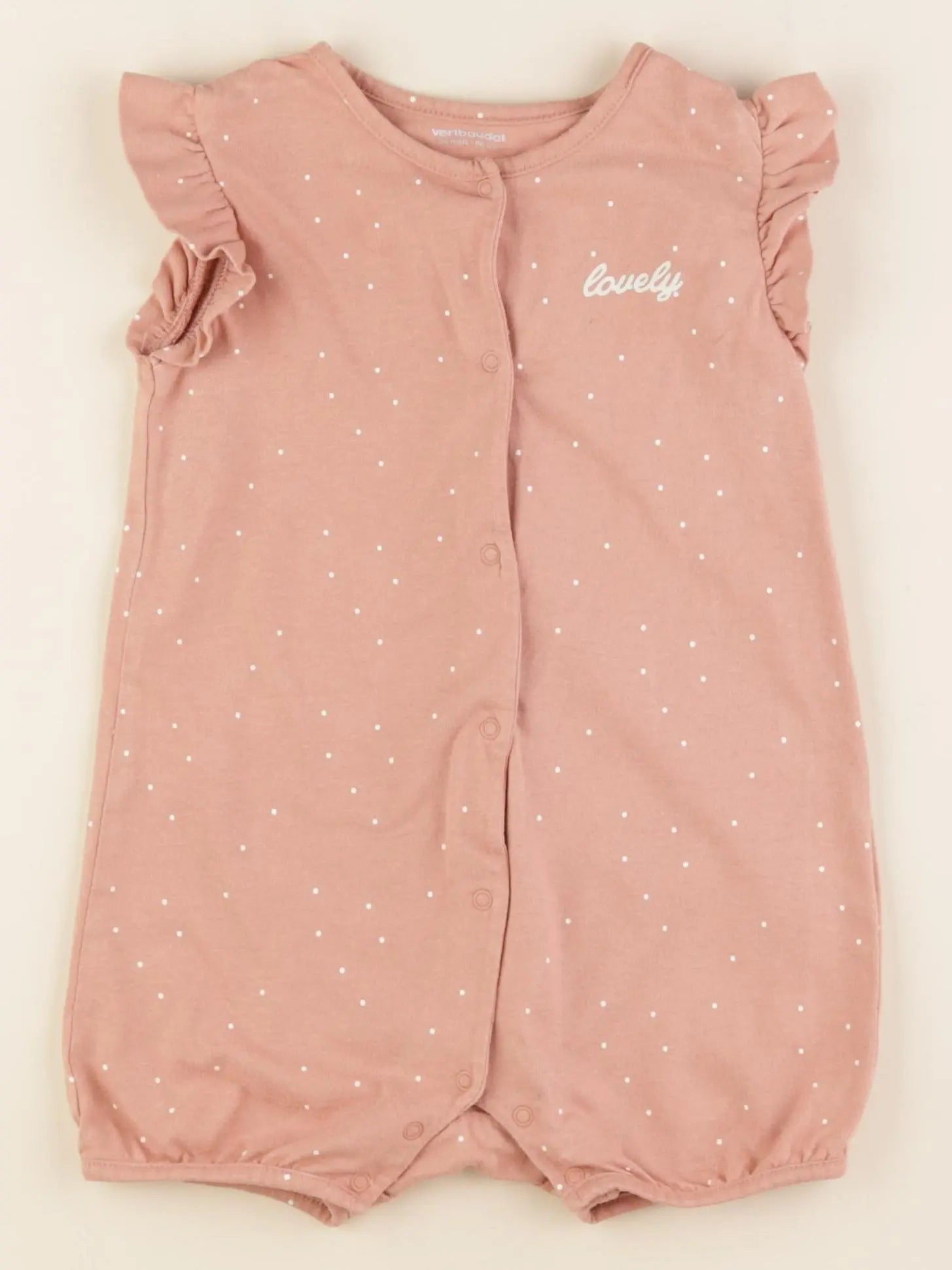 Vertbaudet - pyjama coton rose - 24 mois