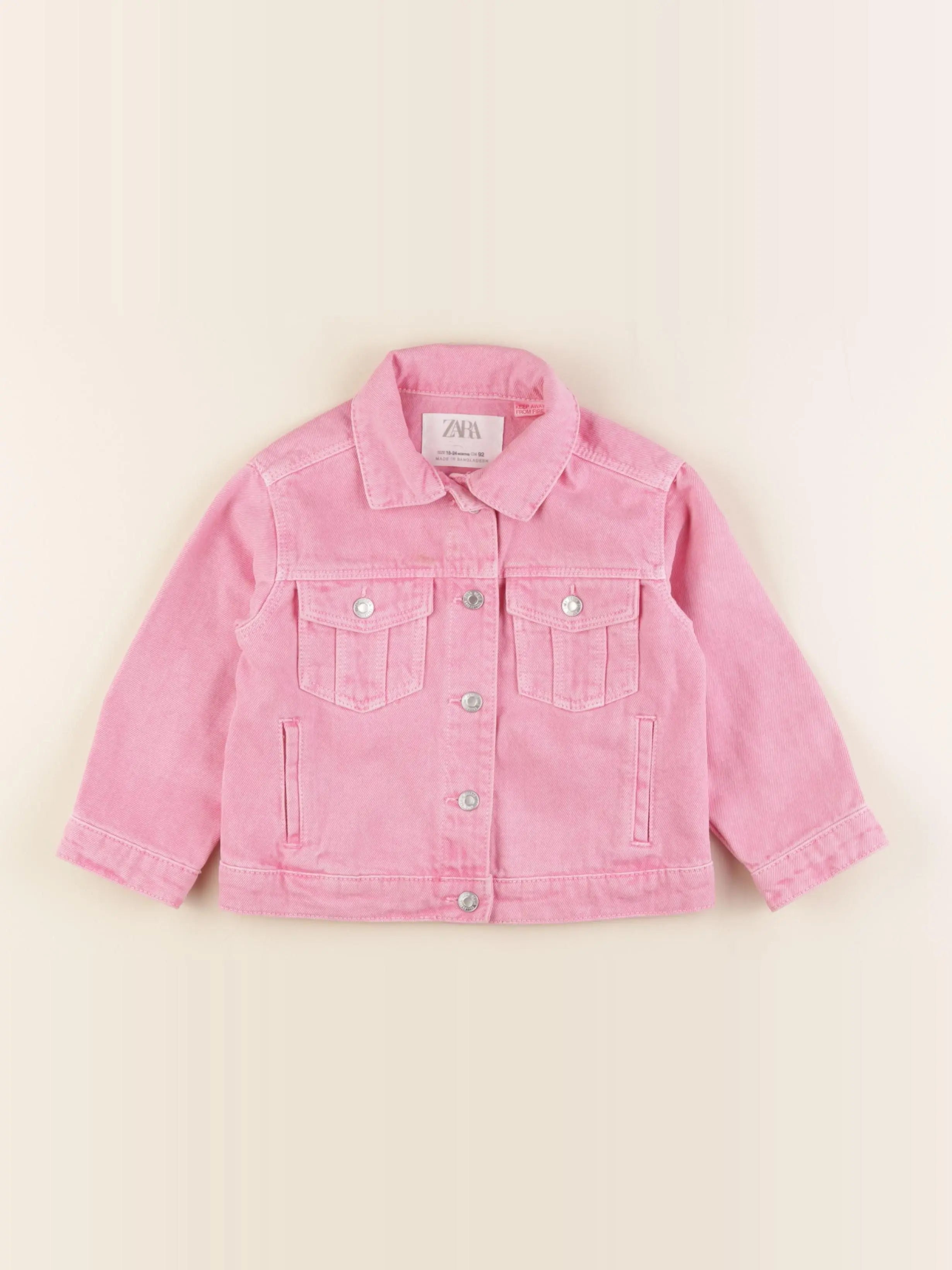 Zara - veste rose - 18/24 mois