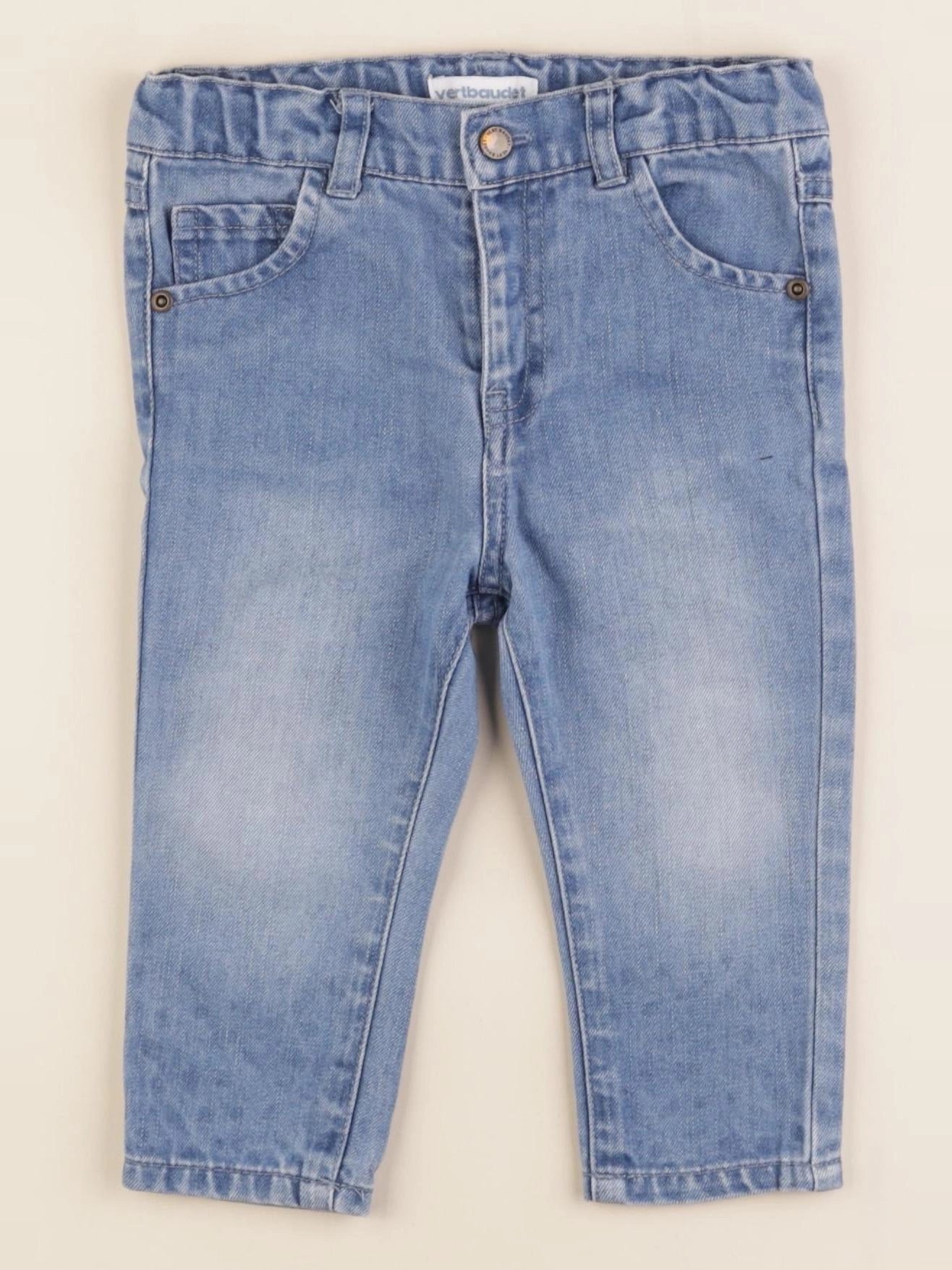 Vertbaudet - jean bleu - 12 mois