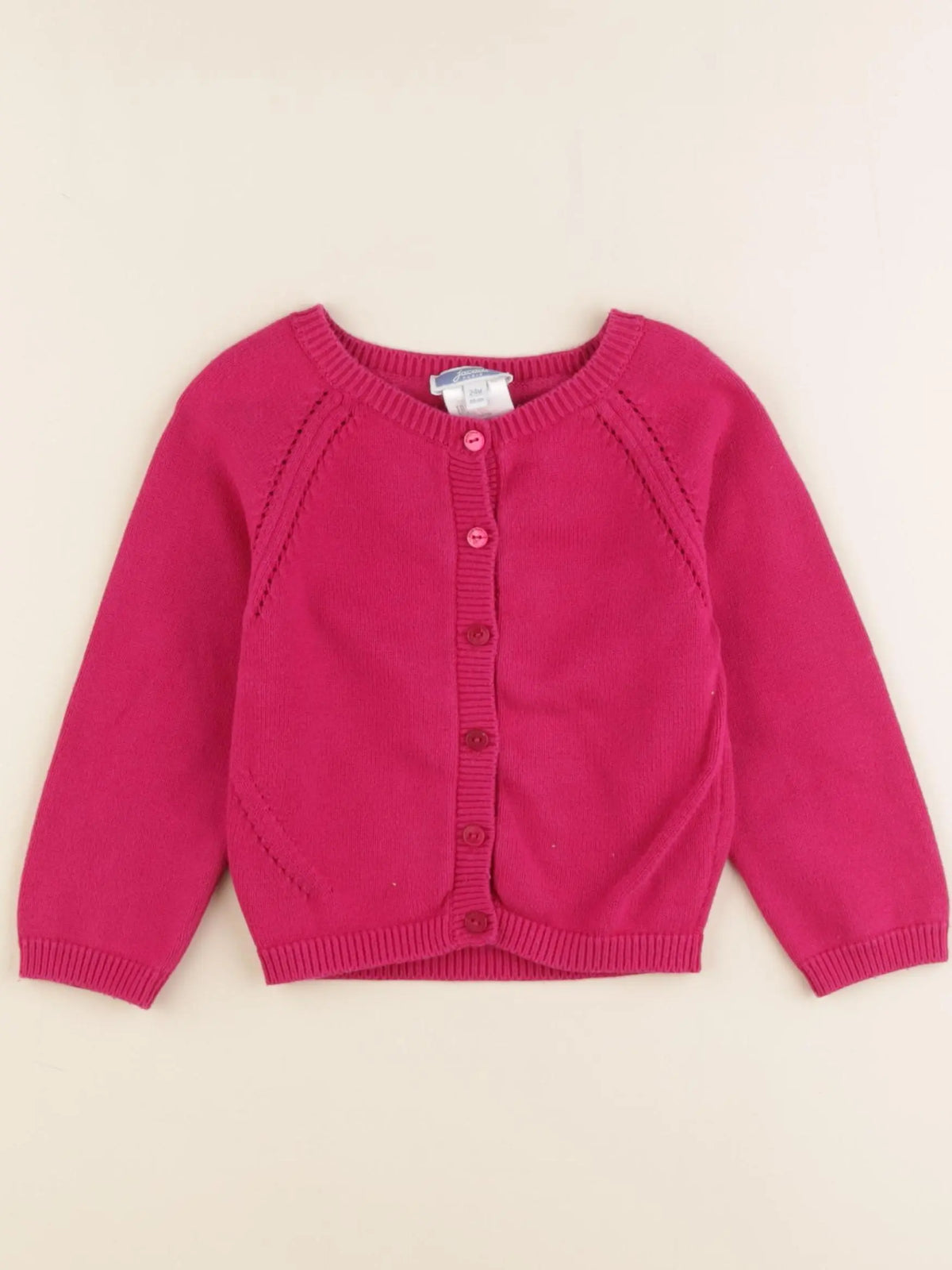 Jacadi - gilet rose - 24 mois