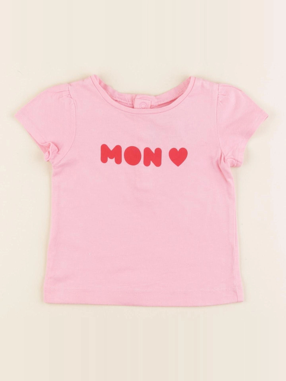 Jacadi - tee-shirt rose - 12 mois