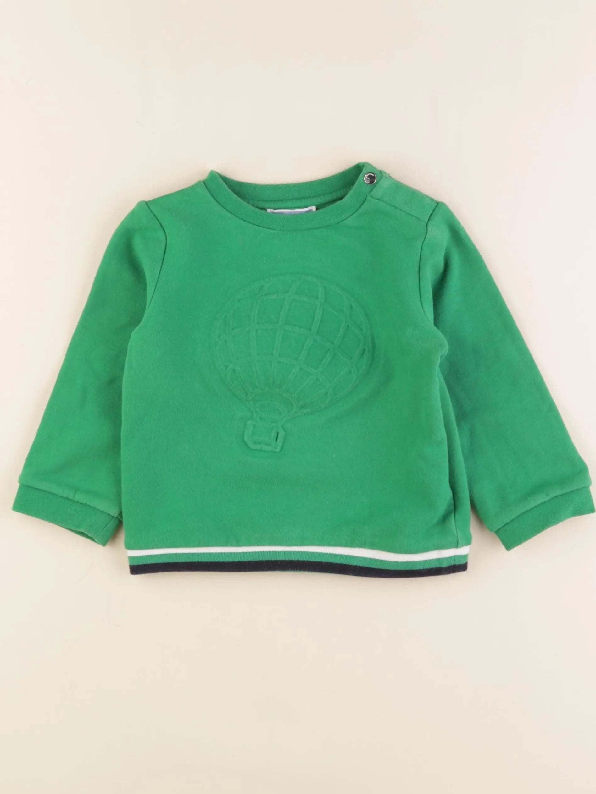 Jacadi - sweat vert - 24 mois