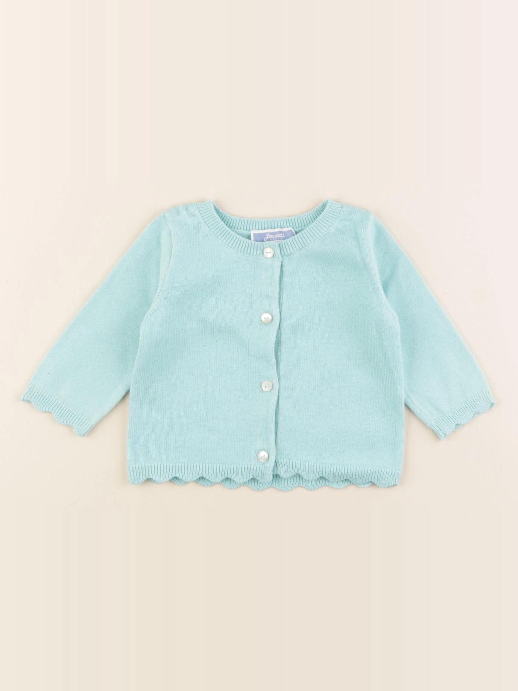 Jacadi - gilet bleu - 3 mois