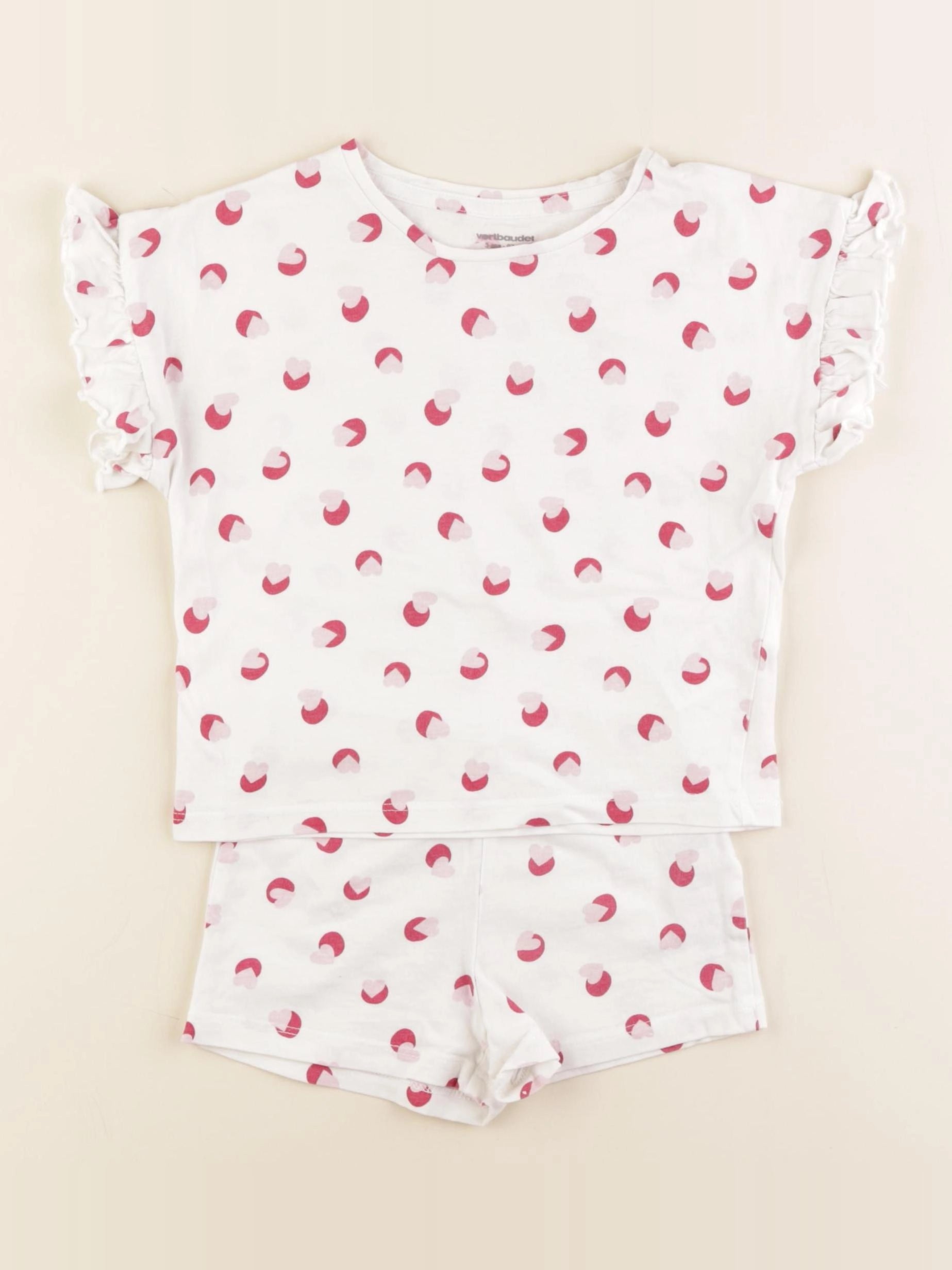 Vertbaudet - pyjama coton blanc - 3 ans