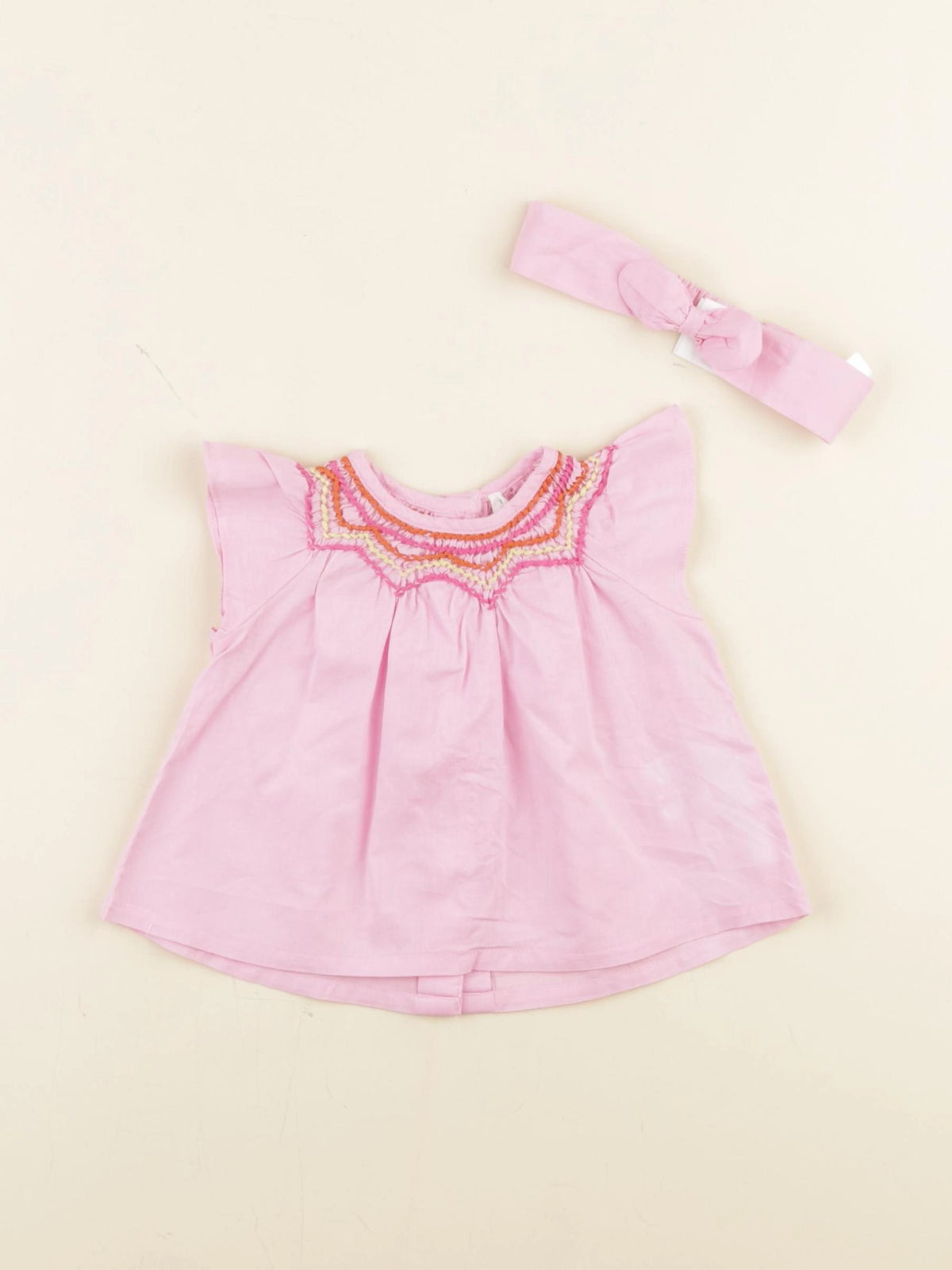 Vertbaudet - blouse rose - 3 mois