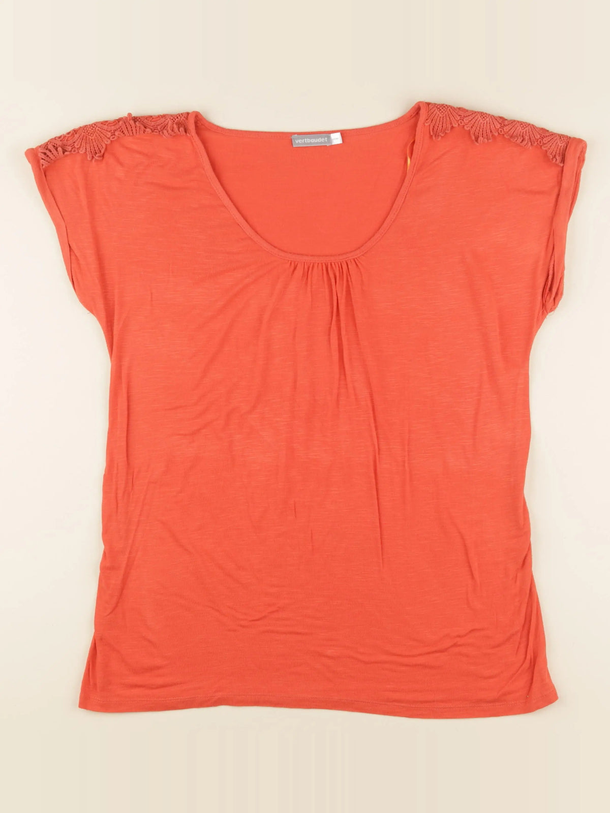 Vertbaudet - tee-shirt grossesse orange - 42 à 44