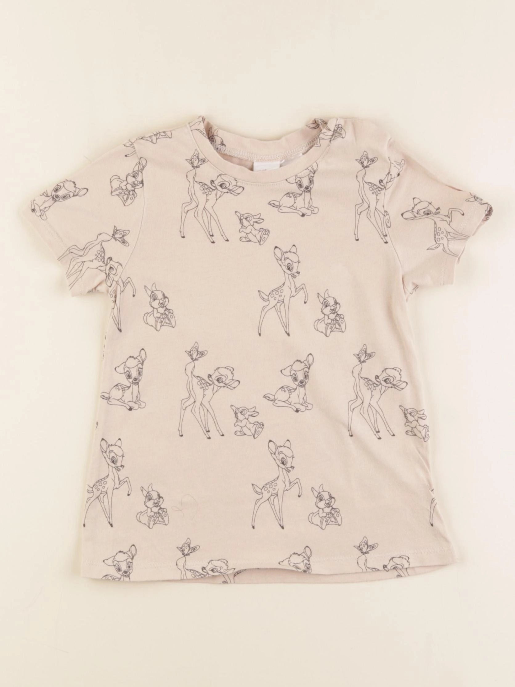 H&M - tee-shirt beige - 18/24 mois