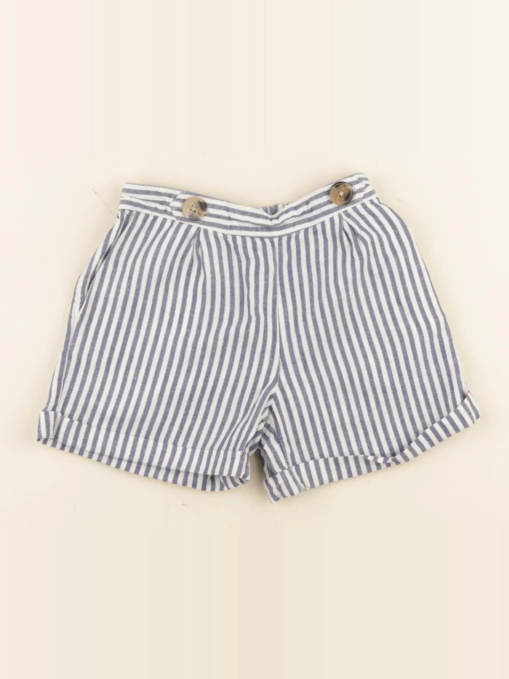 Cyrillus - short bleu, blanc - 4 ans