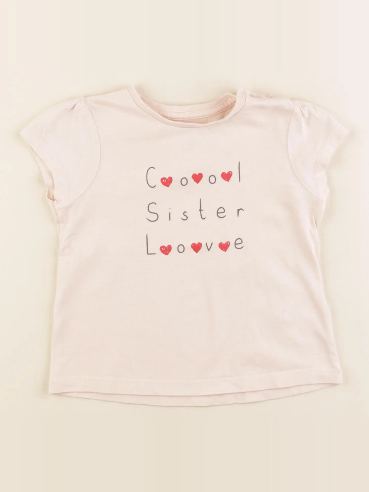 Vertbaudet - tee-shirt rose - 24 mois