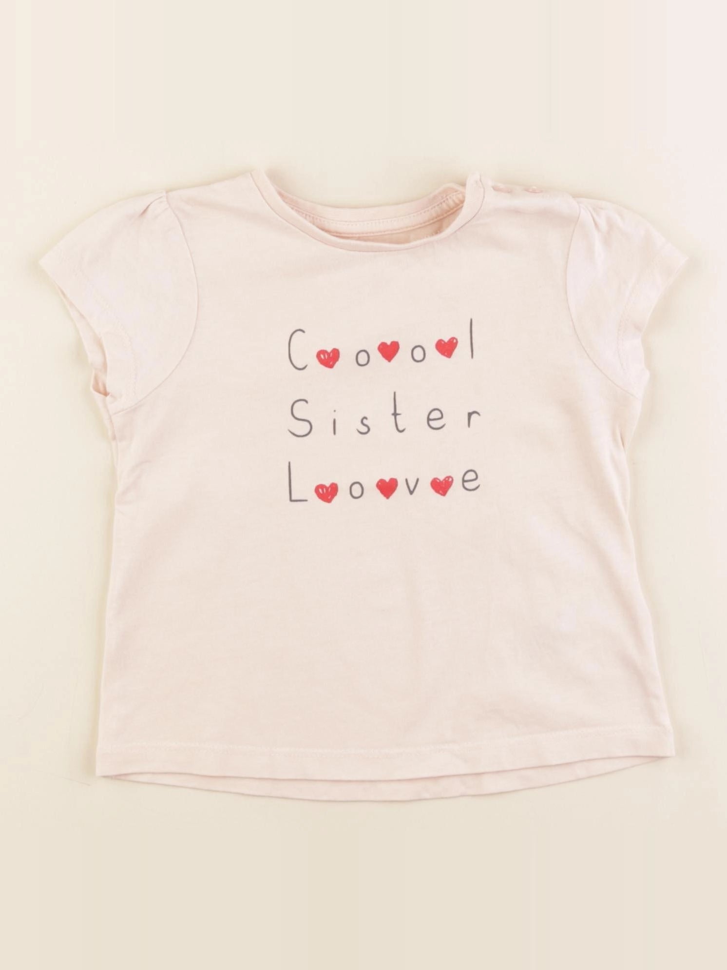 Vertbaudet - tee-shirt rose - 24 mois